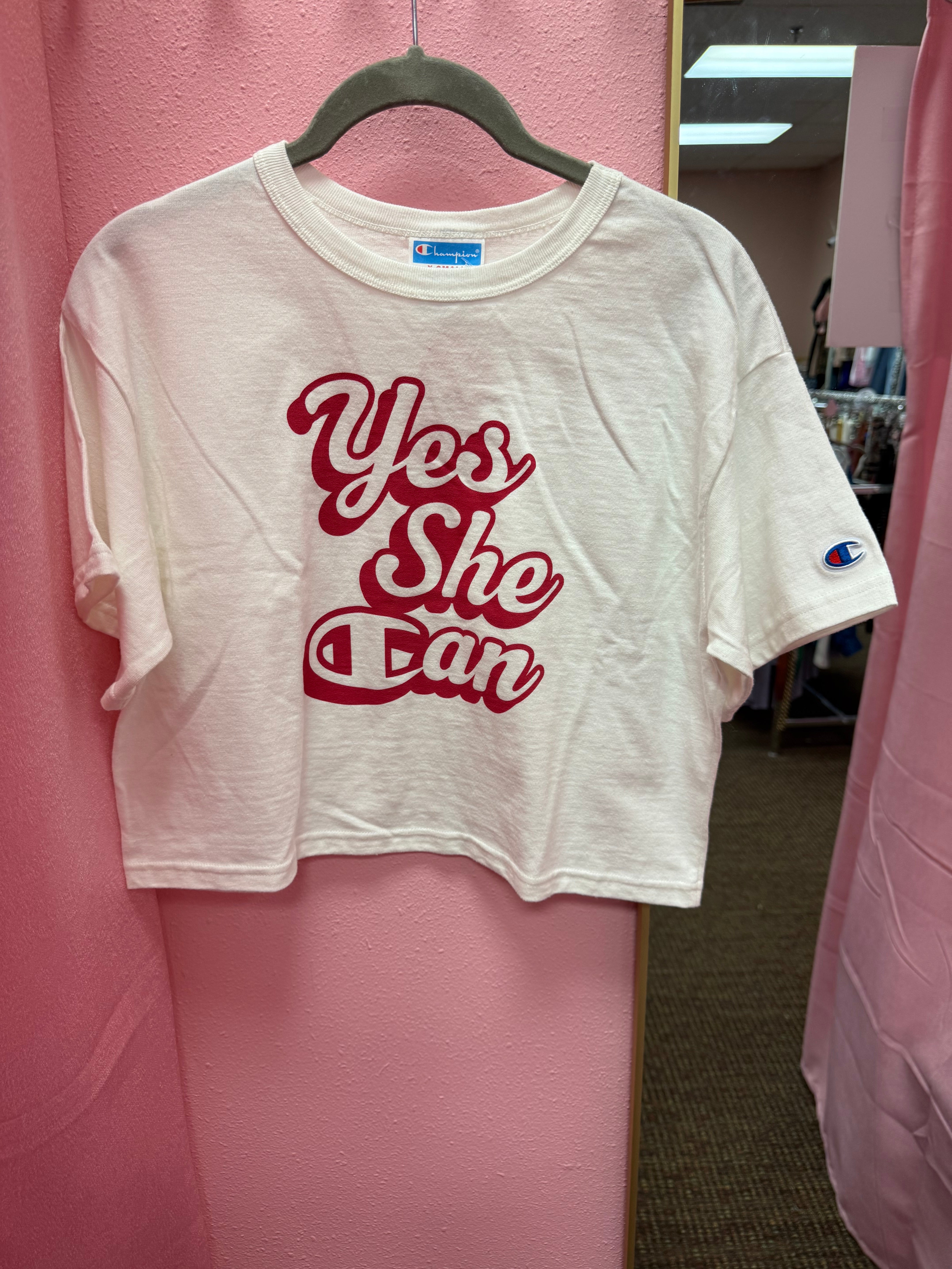 Champion Cropped Tee XS