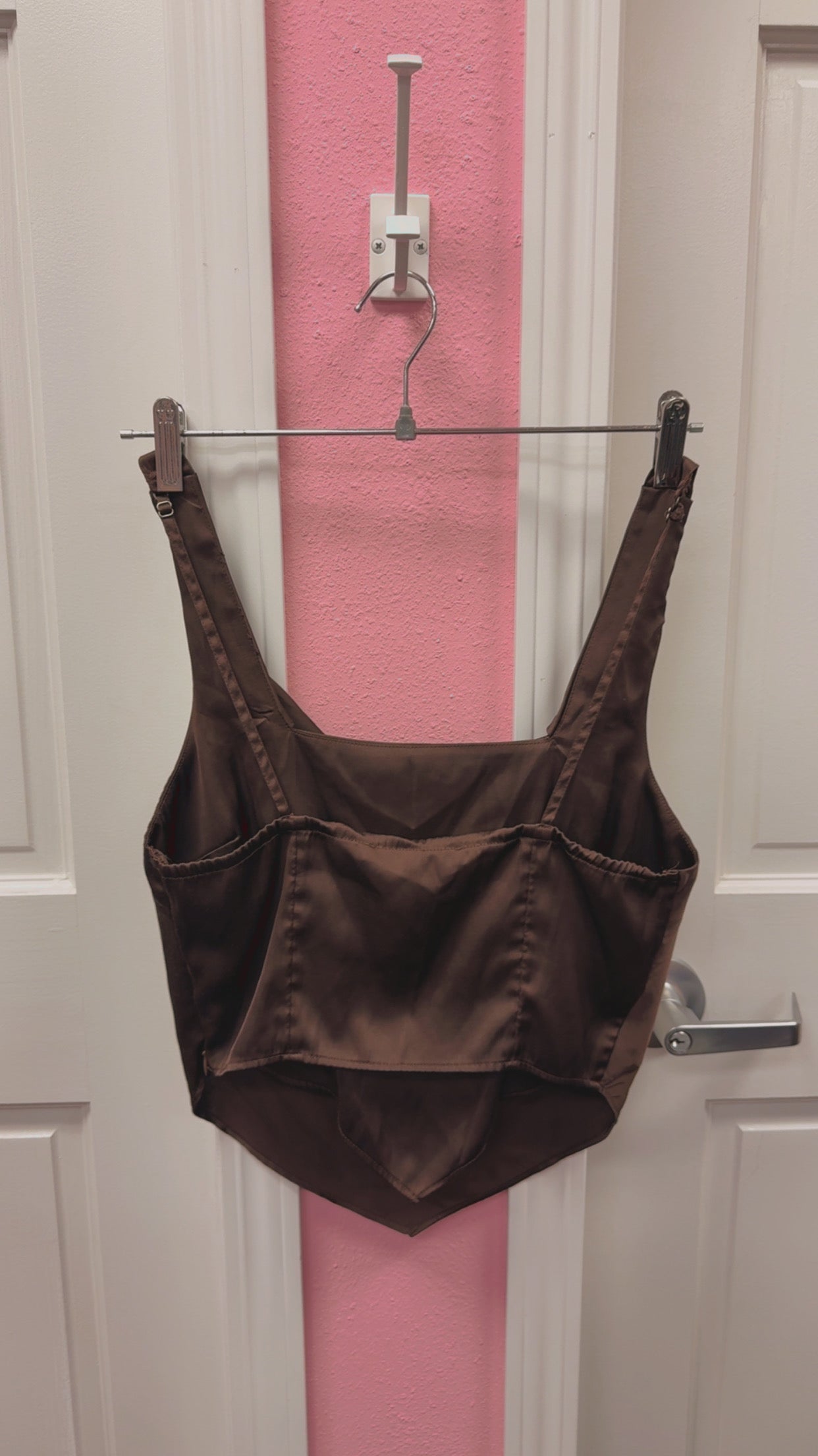 Abercrombie & Fitch Satin Brown Tank Size Small