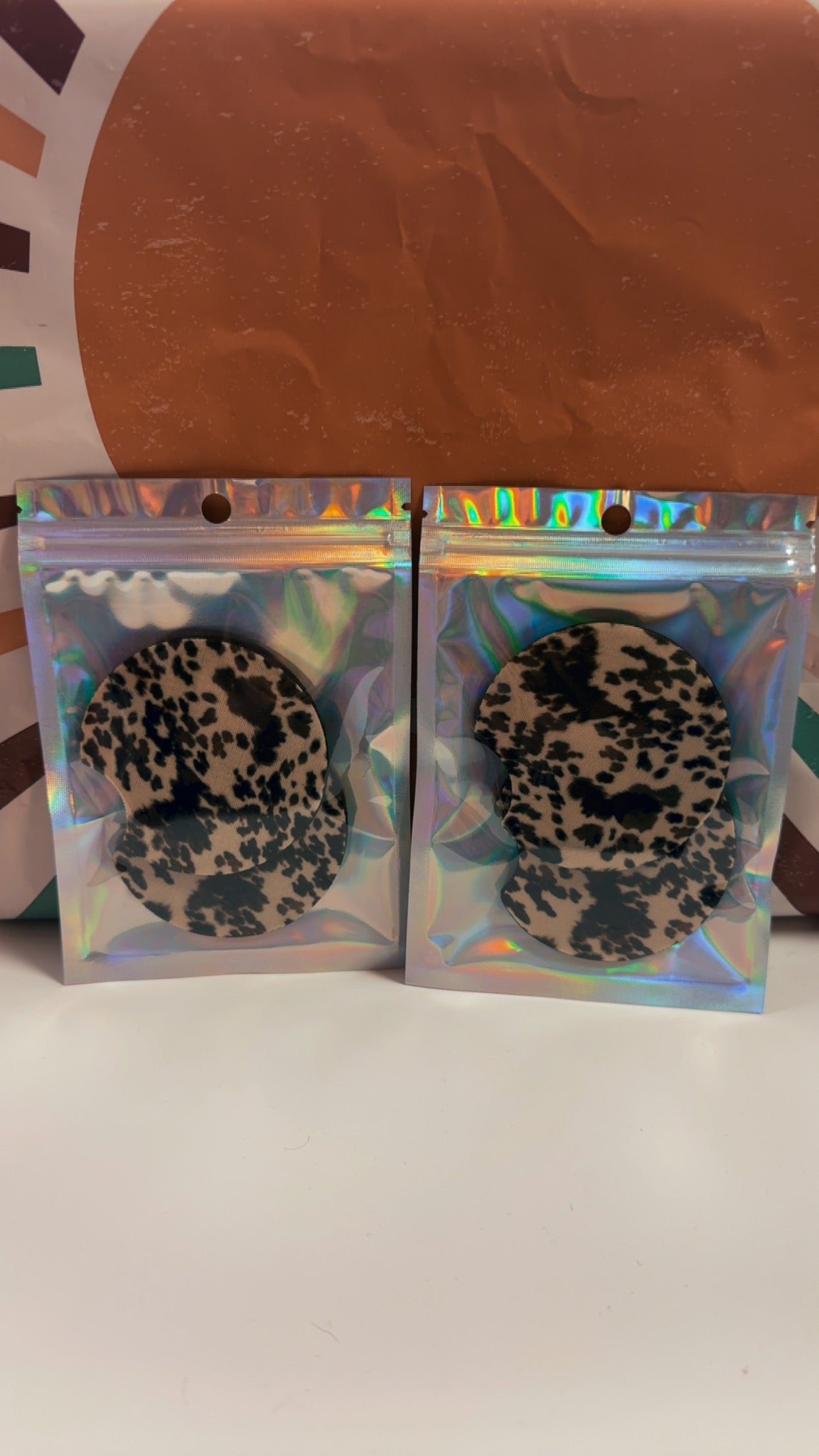 Car Coasters- Cow Print