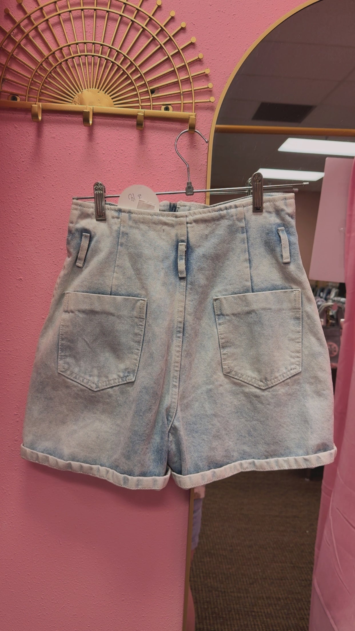 Zara Button Fly Paper Bag Waist Shorts Size XS