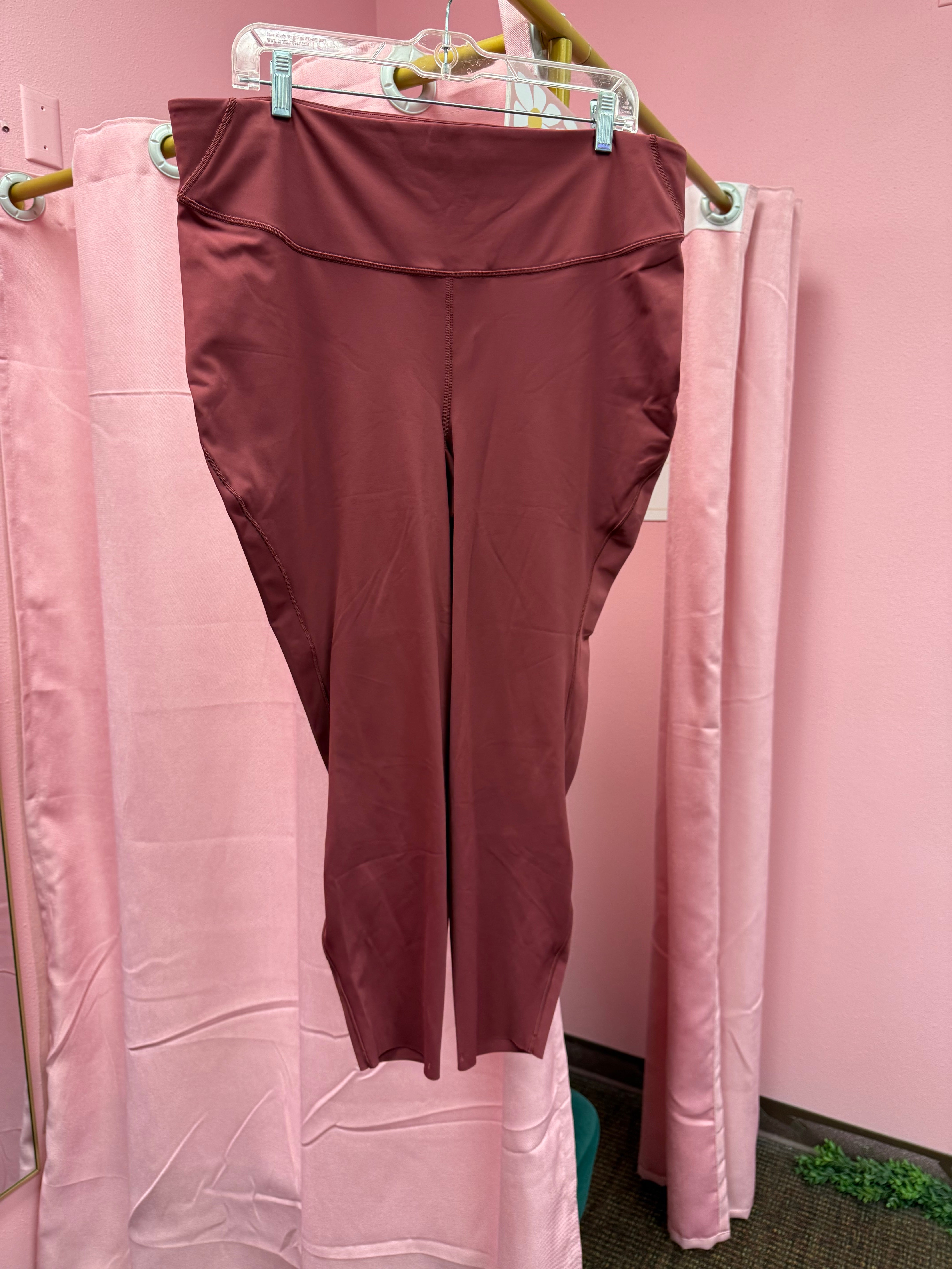 Lululemon Base Pace High Rise Leggings Mulled Wine Size 18