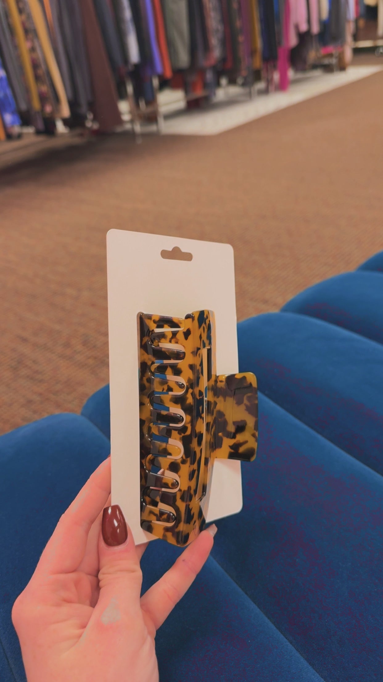 Big- Clip Energy Jumbo XXL Claw Clip - Brown Tortoise