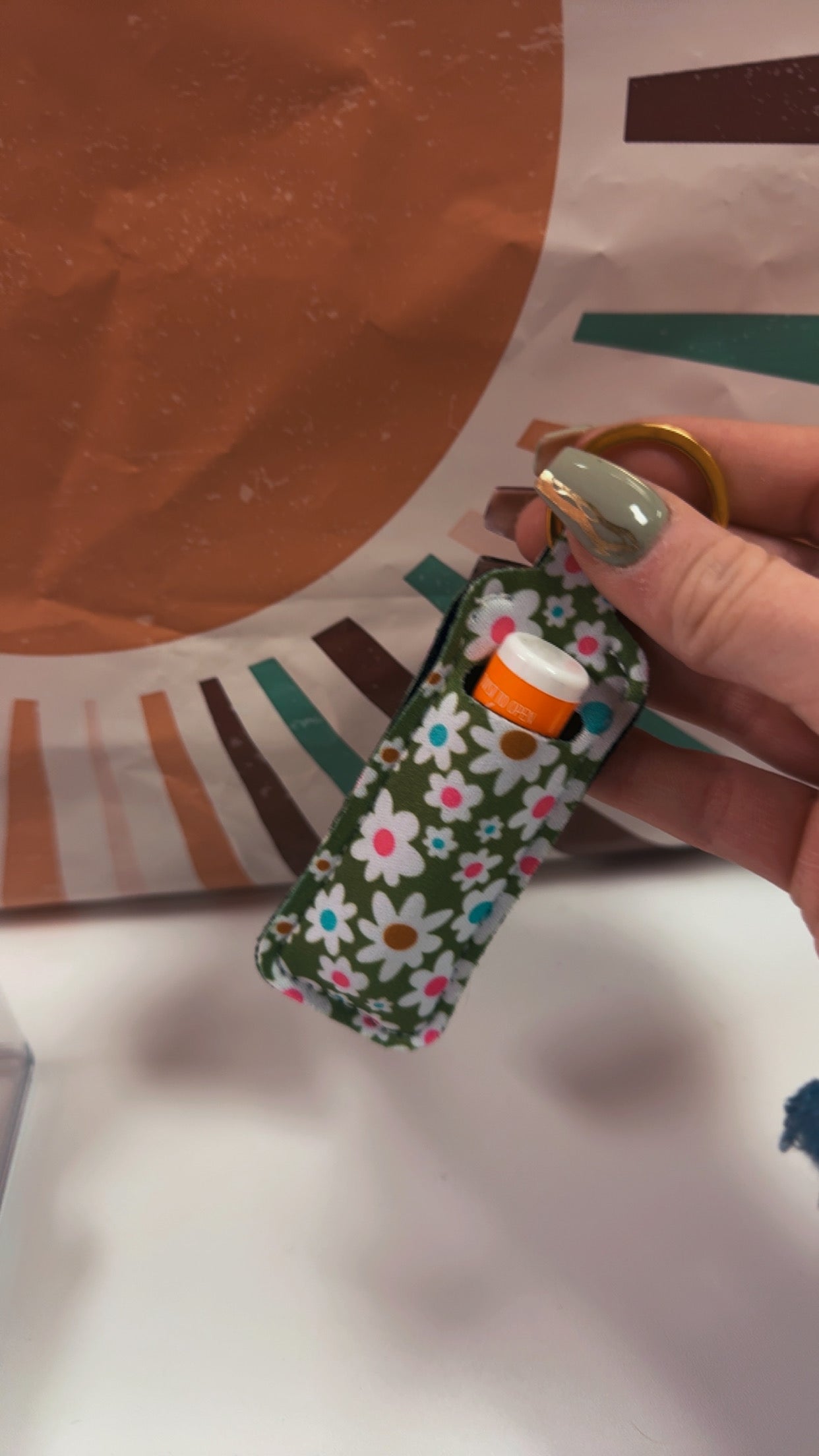Chapstick Keychain Holder- 6 Designs