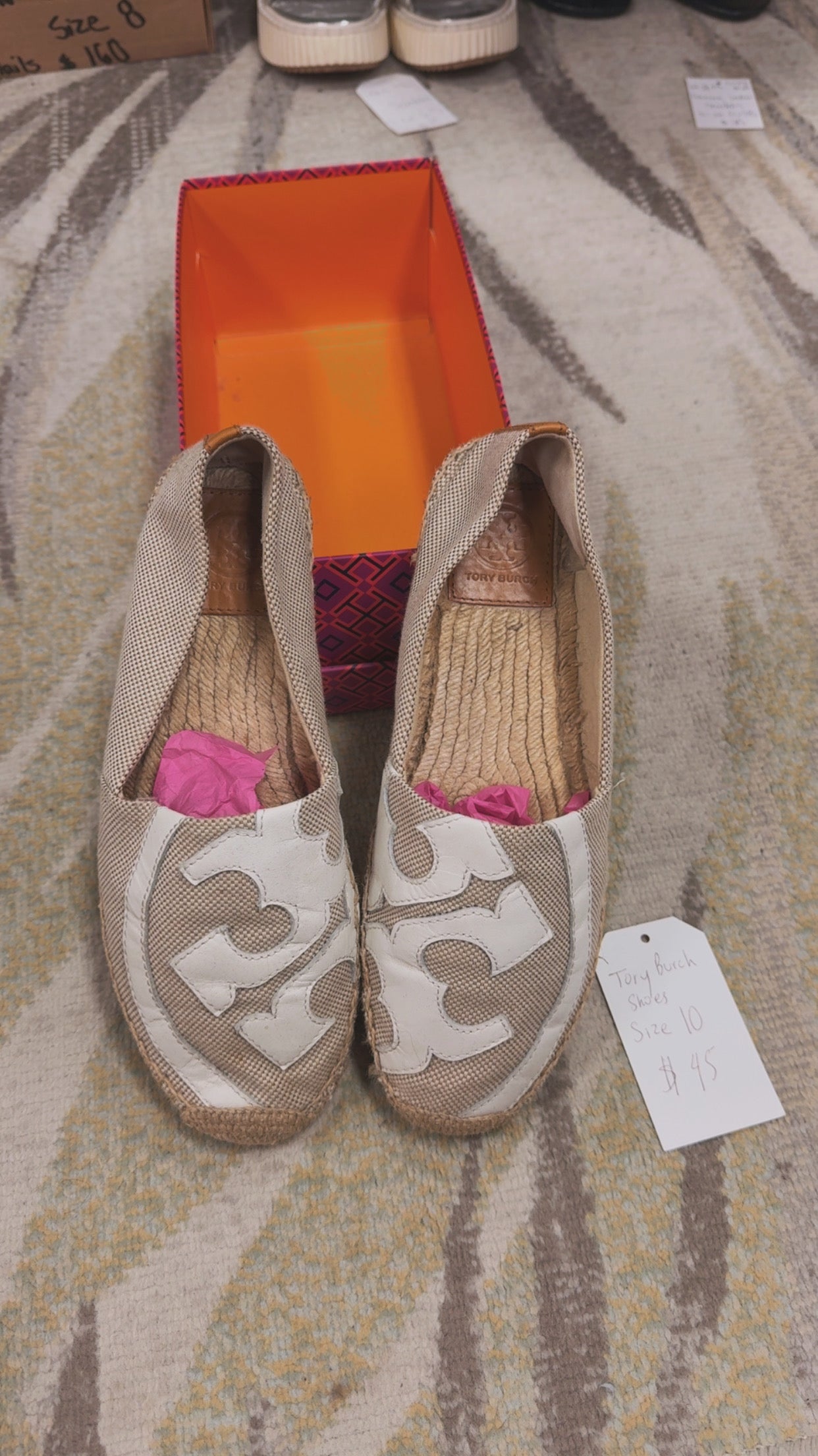 Tory Burch Slip Ons Size 10