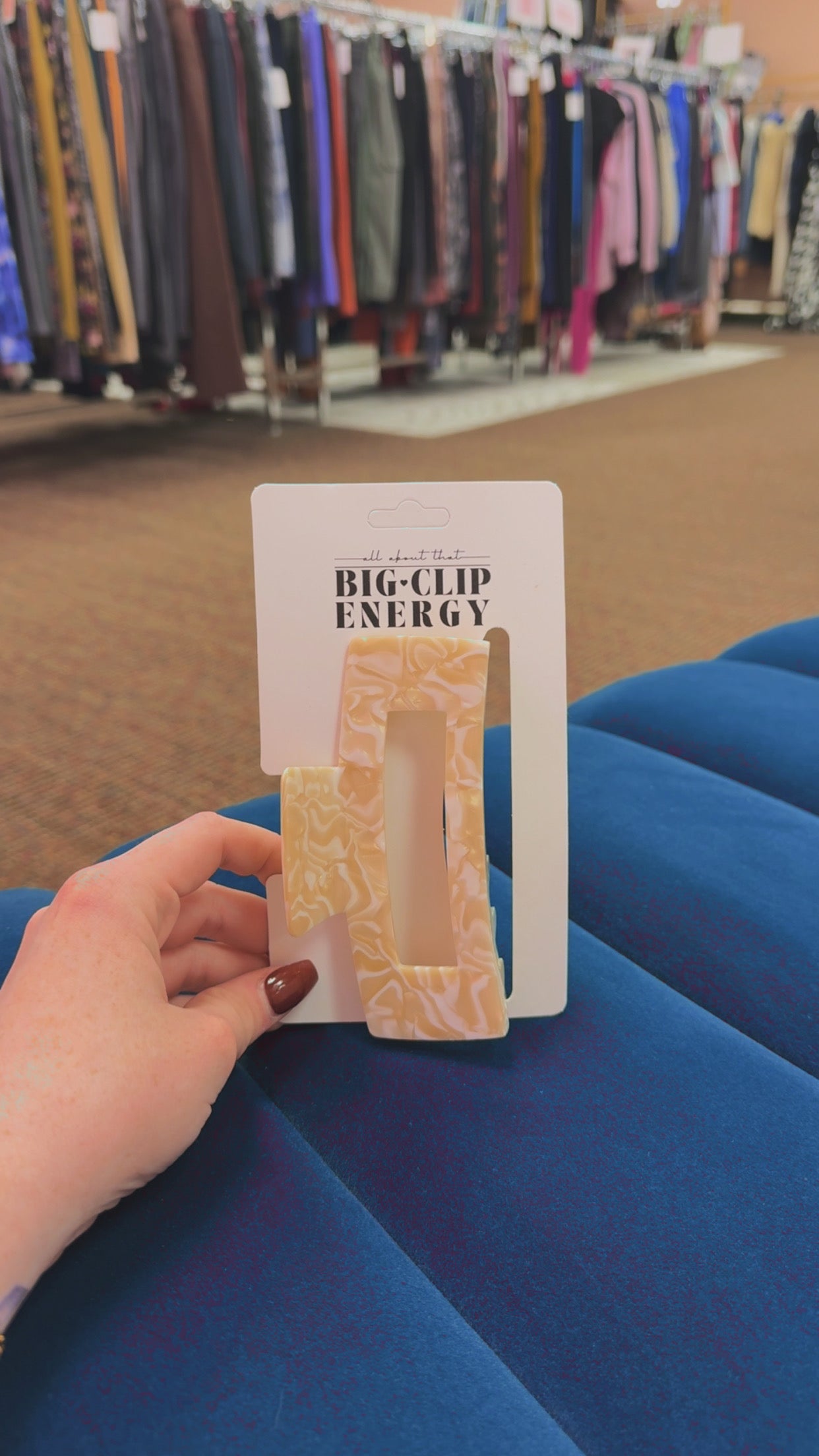 Big-Clip Energy Jumbo XXL Claw Clip- Ivory