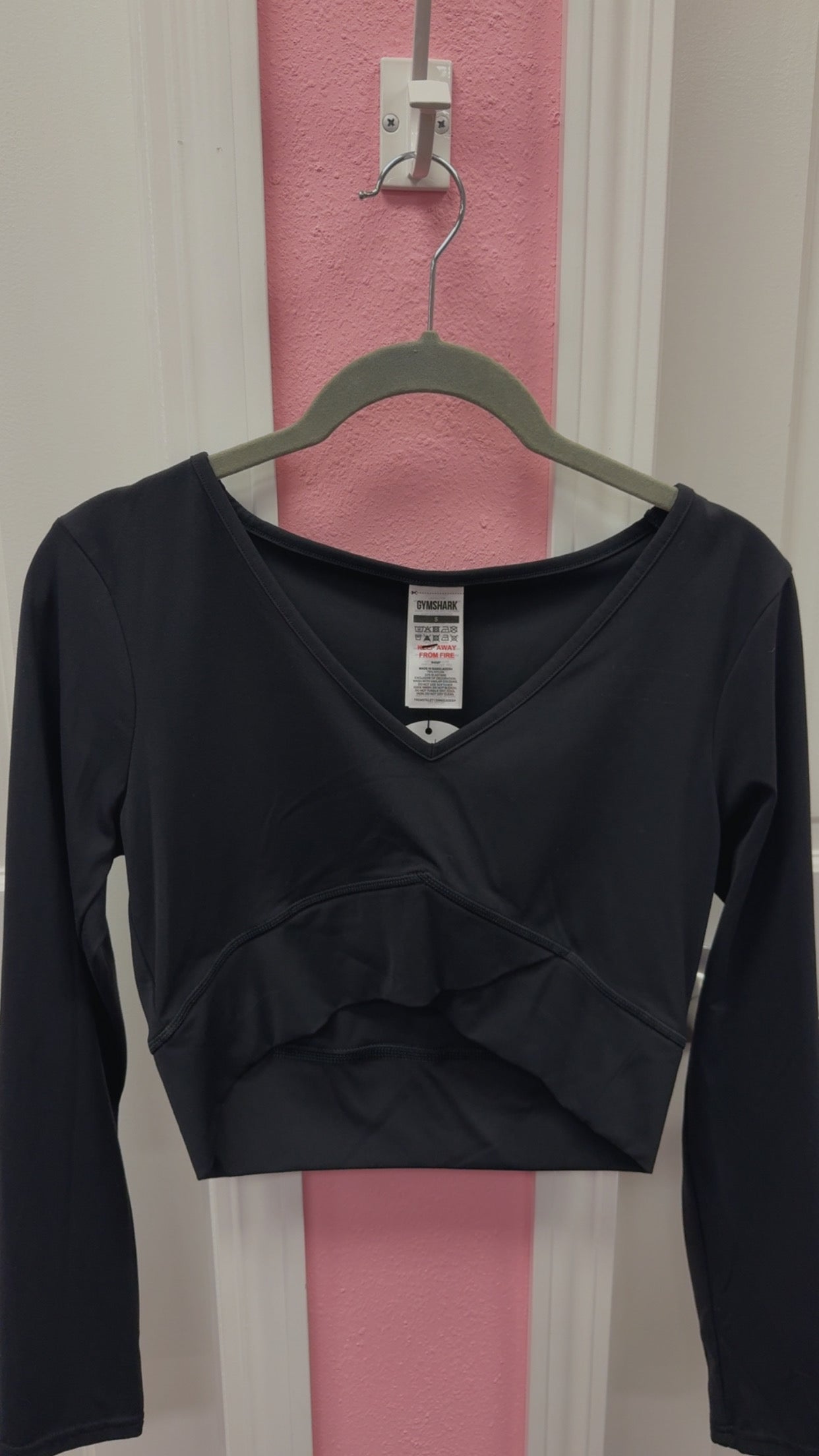 Gymshark Black Long Sleeve Size Small