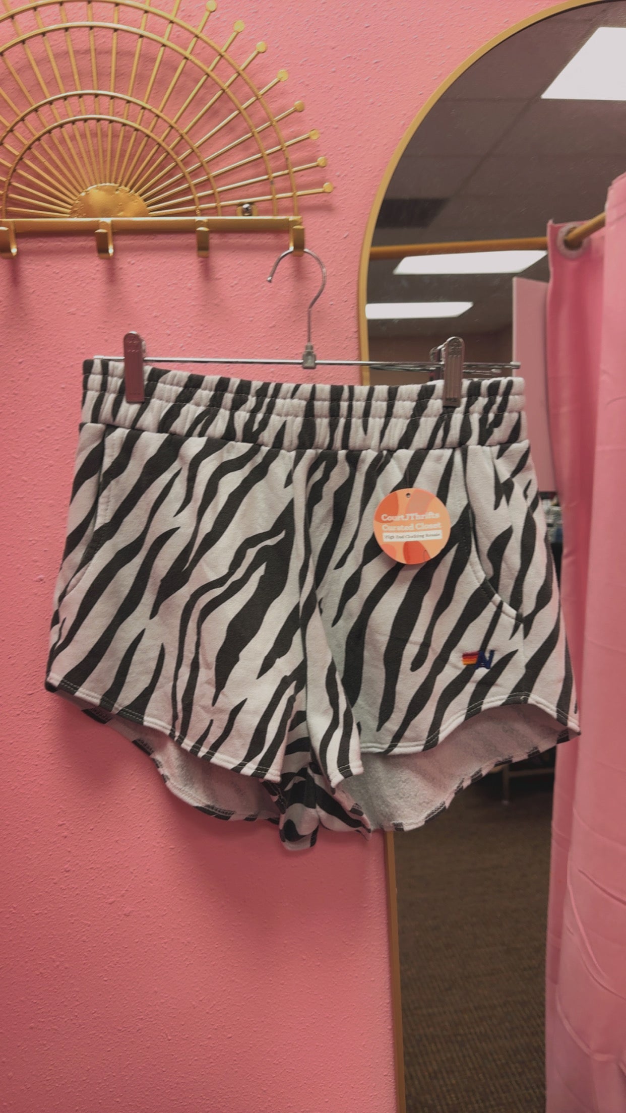 Aviator Nation Zebra “Lounger Shorts” Size Large