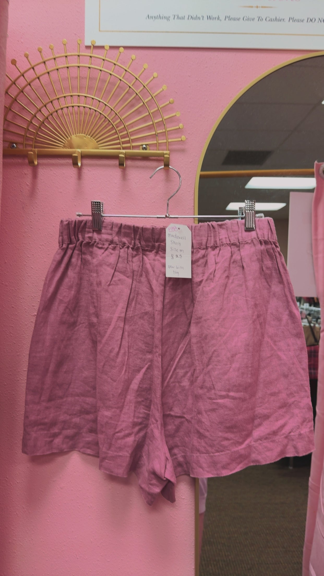 Madewell NWT Shorts Size Medium