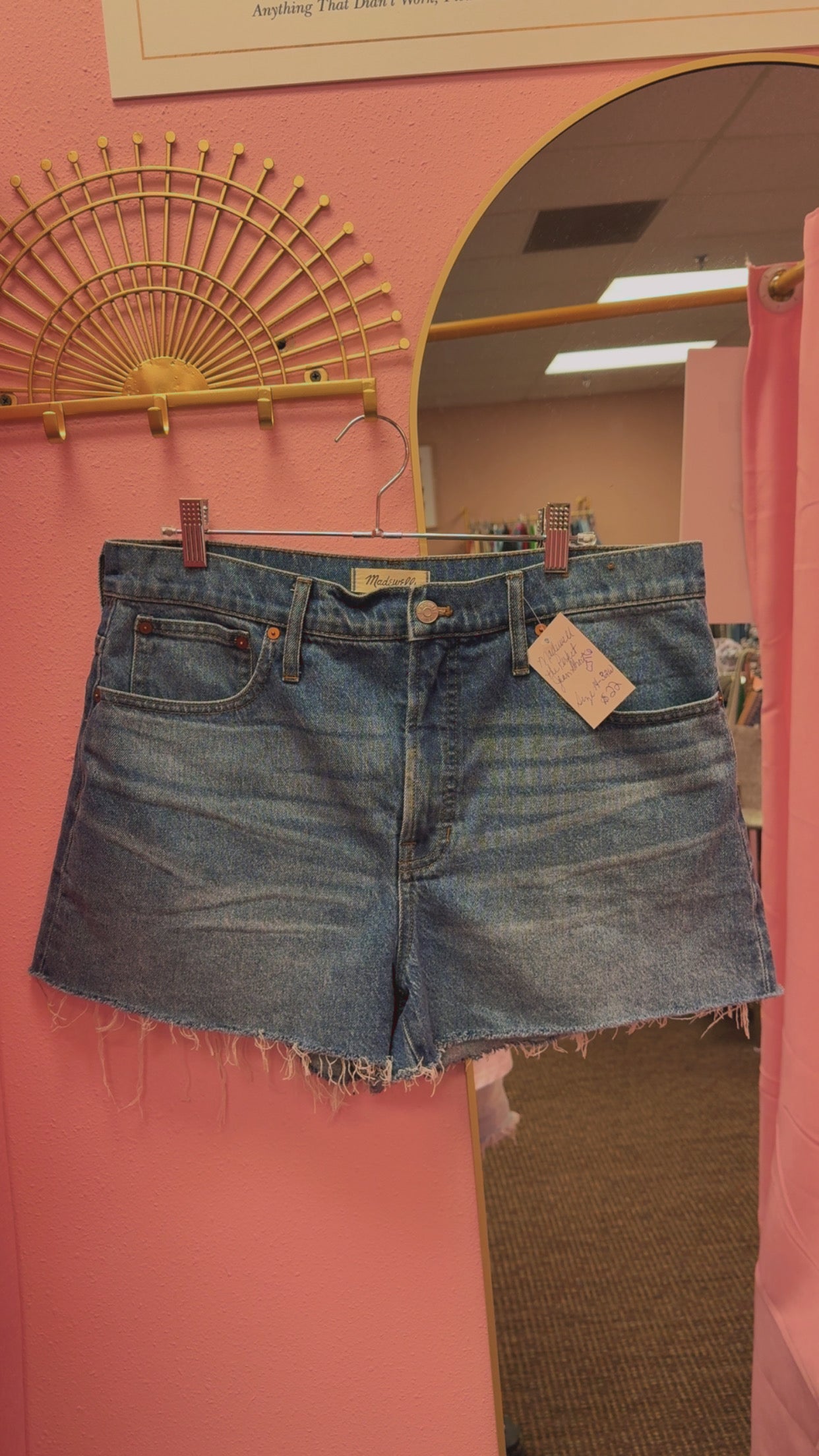 Madewell The Perfect Jean Shorts Size 14/32