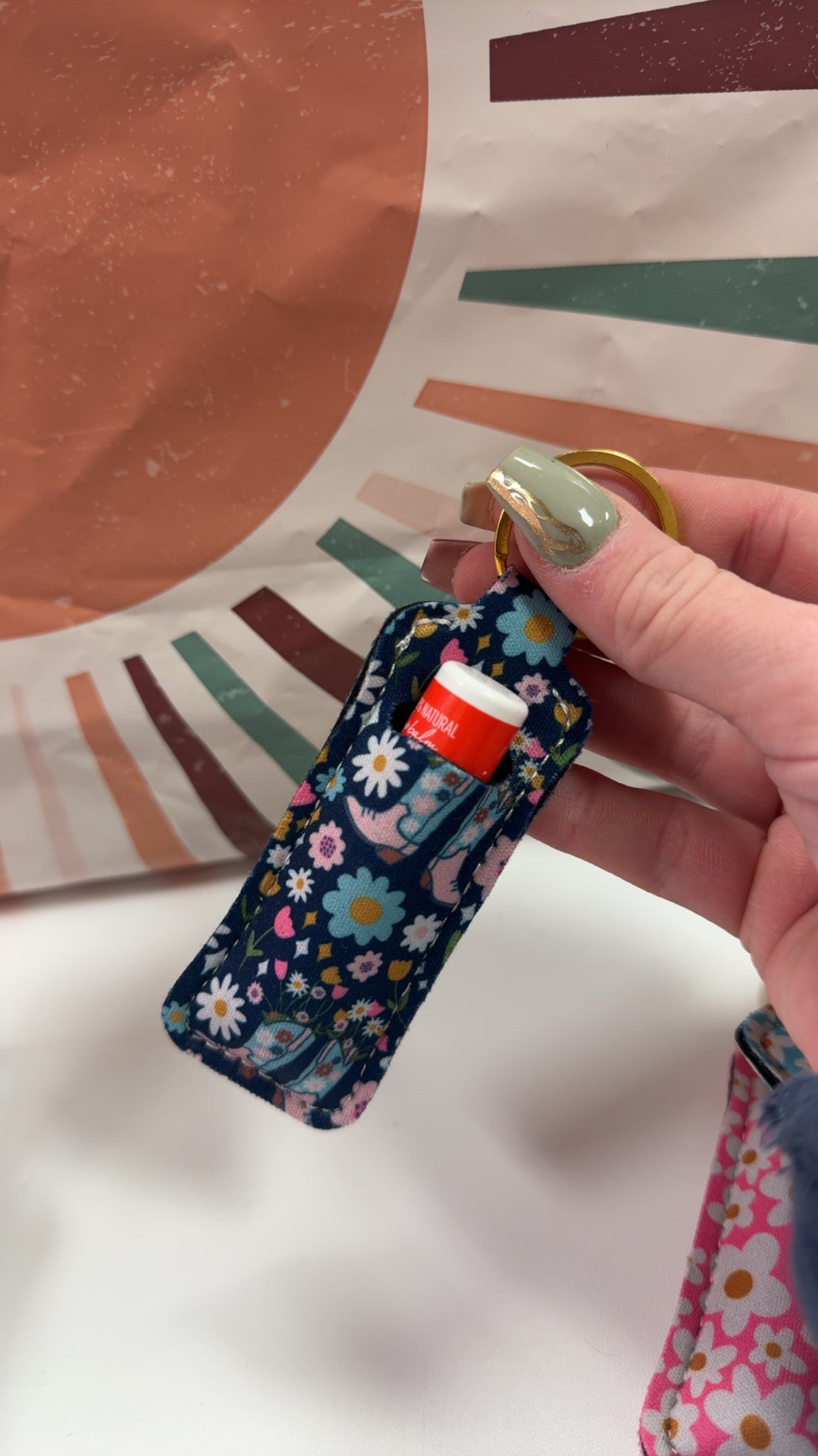 Chapstick Keychain Holder- 6 Designs