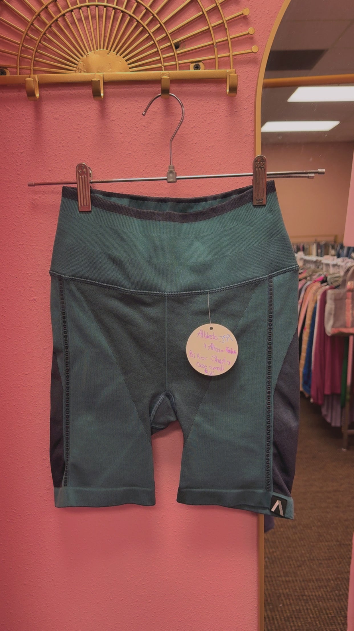 Athleta X Allison Felix Biker Shorts Size Small