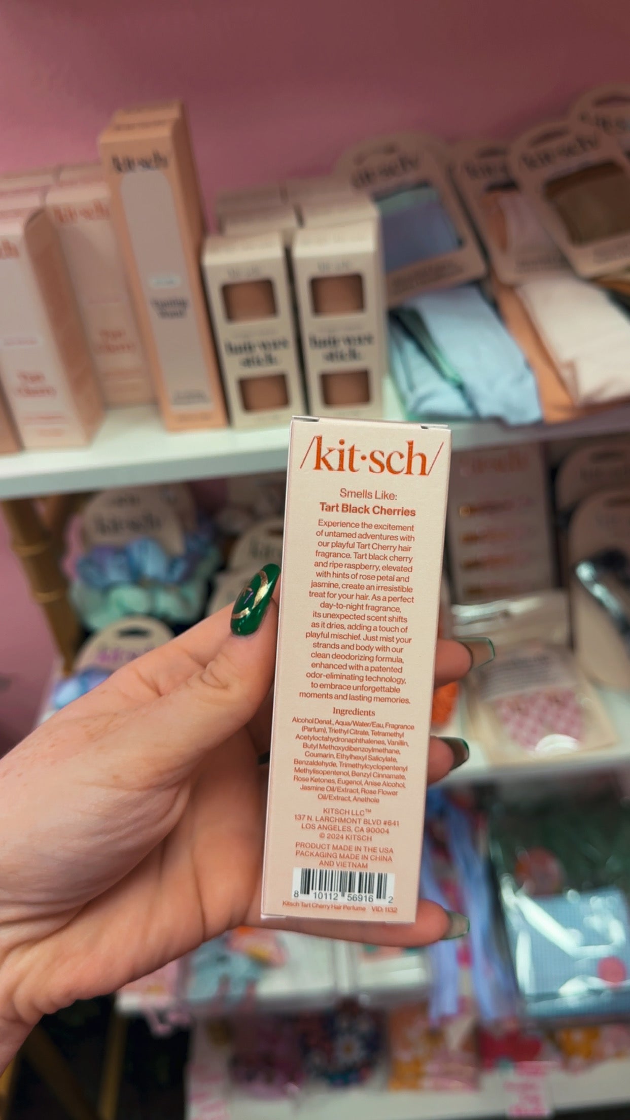 Kit•sch Hair Perfume Tart Cherry New In Box