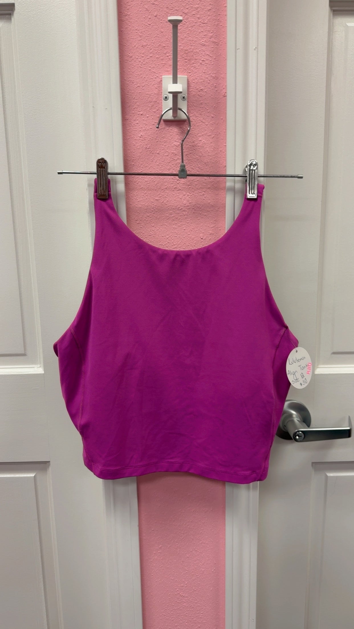 Lulu🍋 Align High-Neck Tank Top Size 12- Vivid Plum