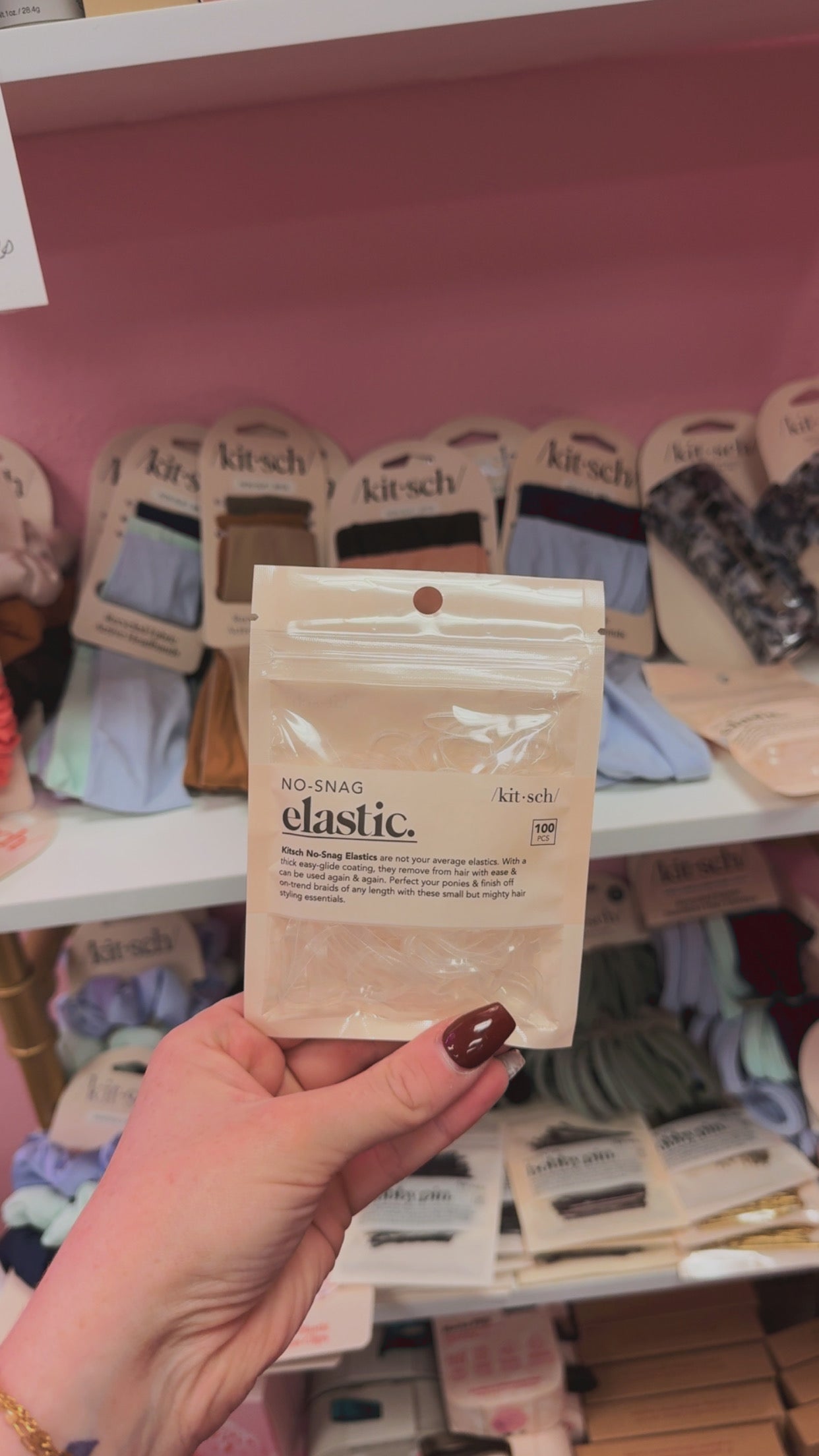 Kit•Sch 100pk Clear Elastics