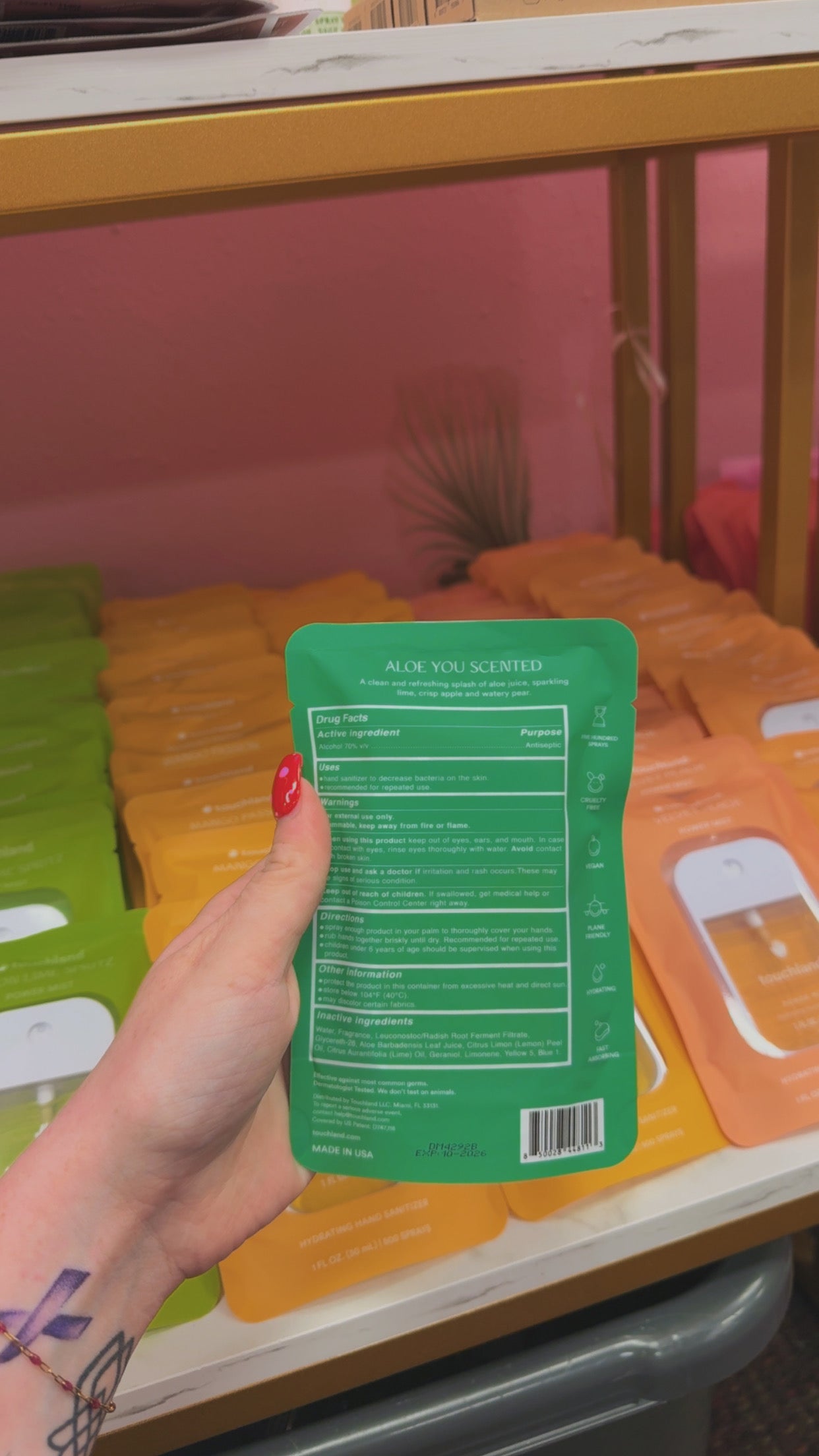 Touchland Hydrating Hand Sanitizer- Aloe You