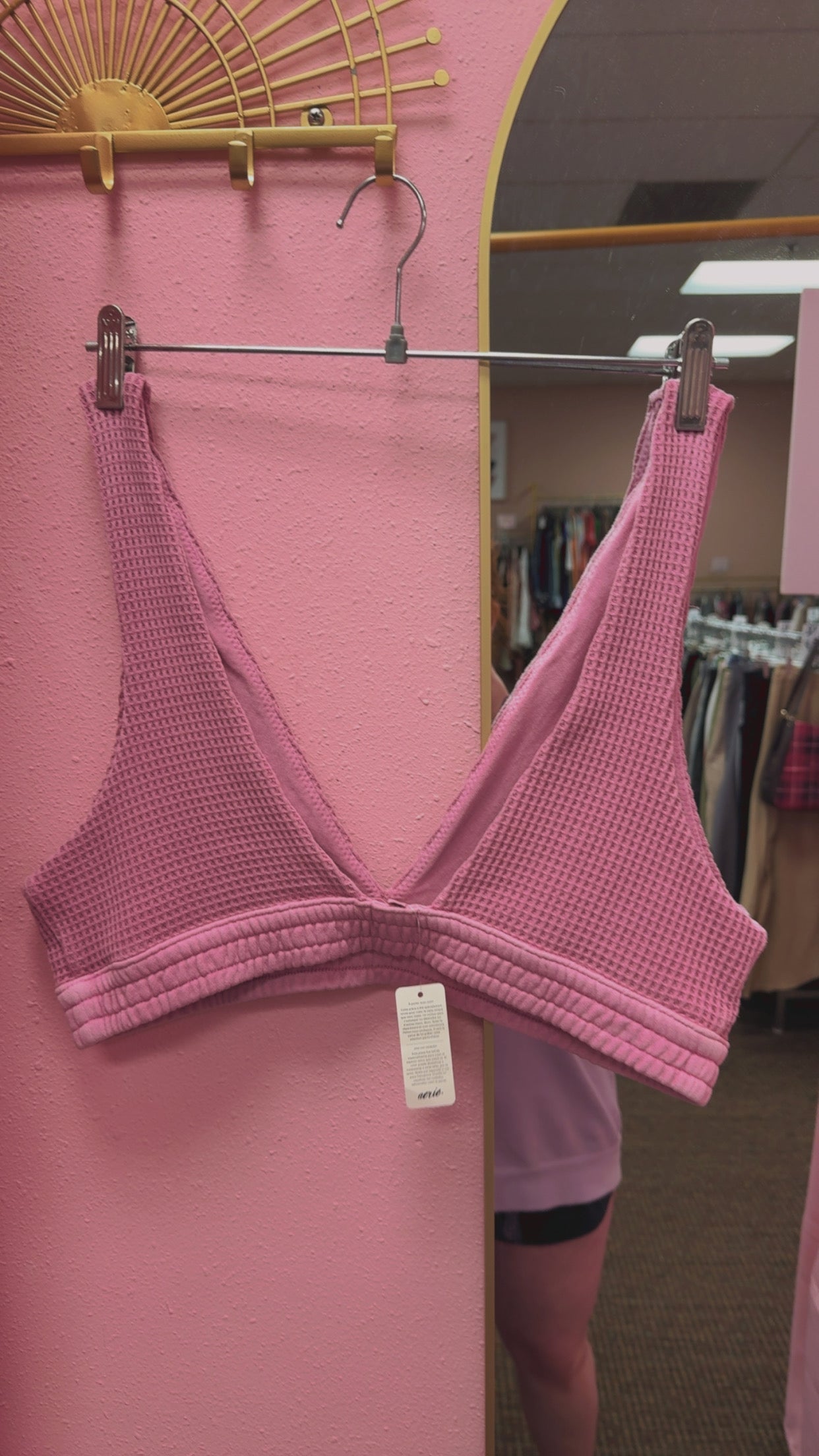 Aerie NWT Waffle Knit Bra Top Size XL