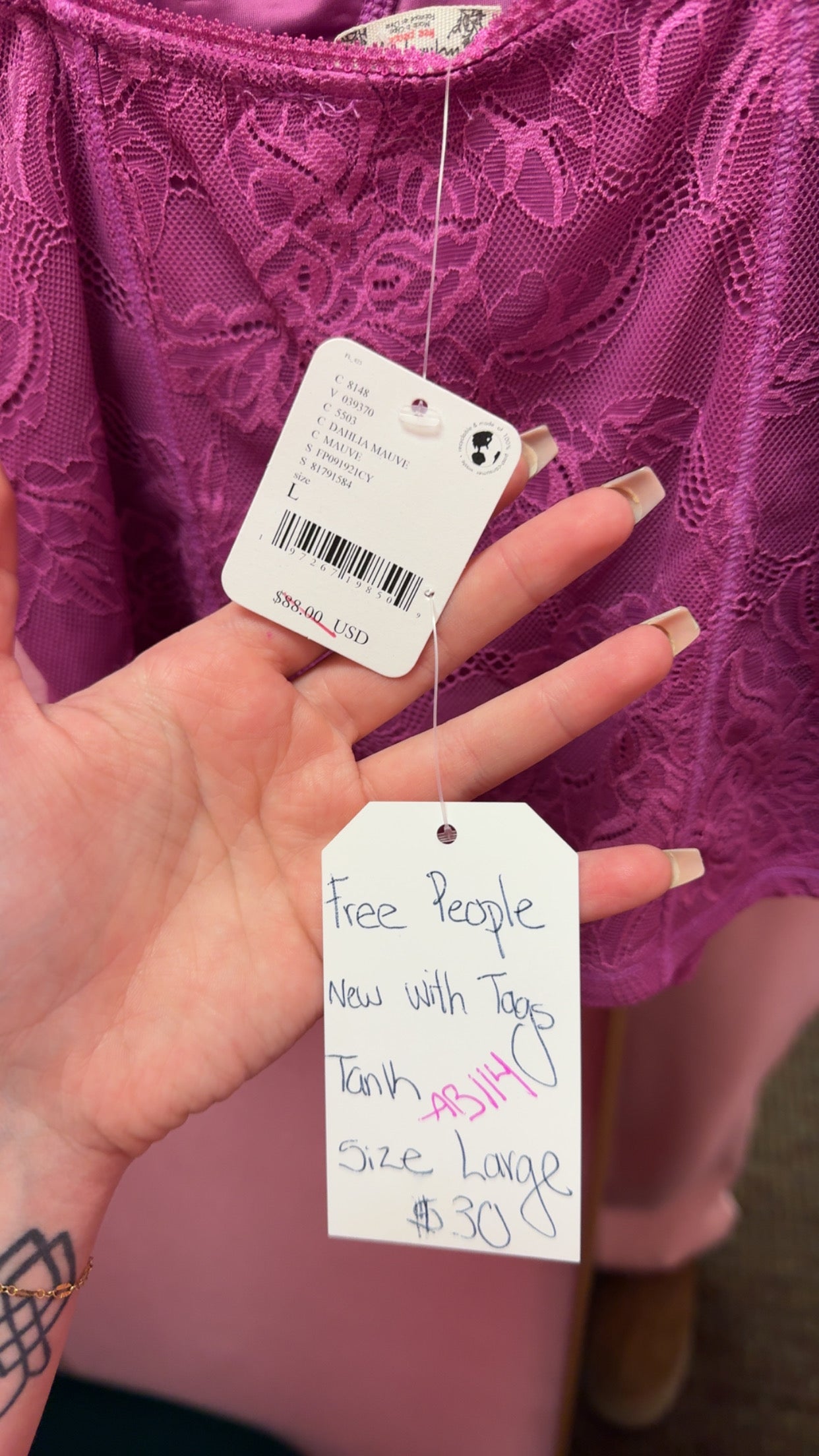 Intimately Free People NWT Tank Size Large