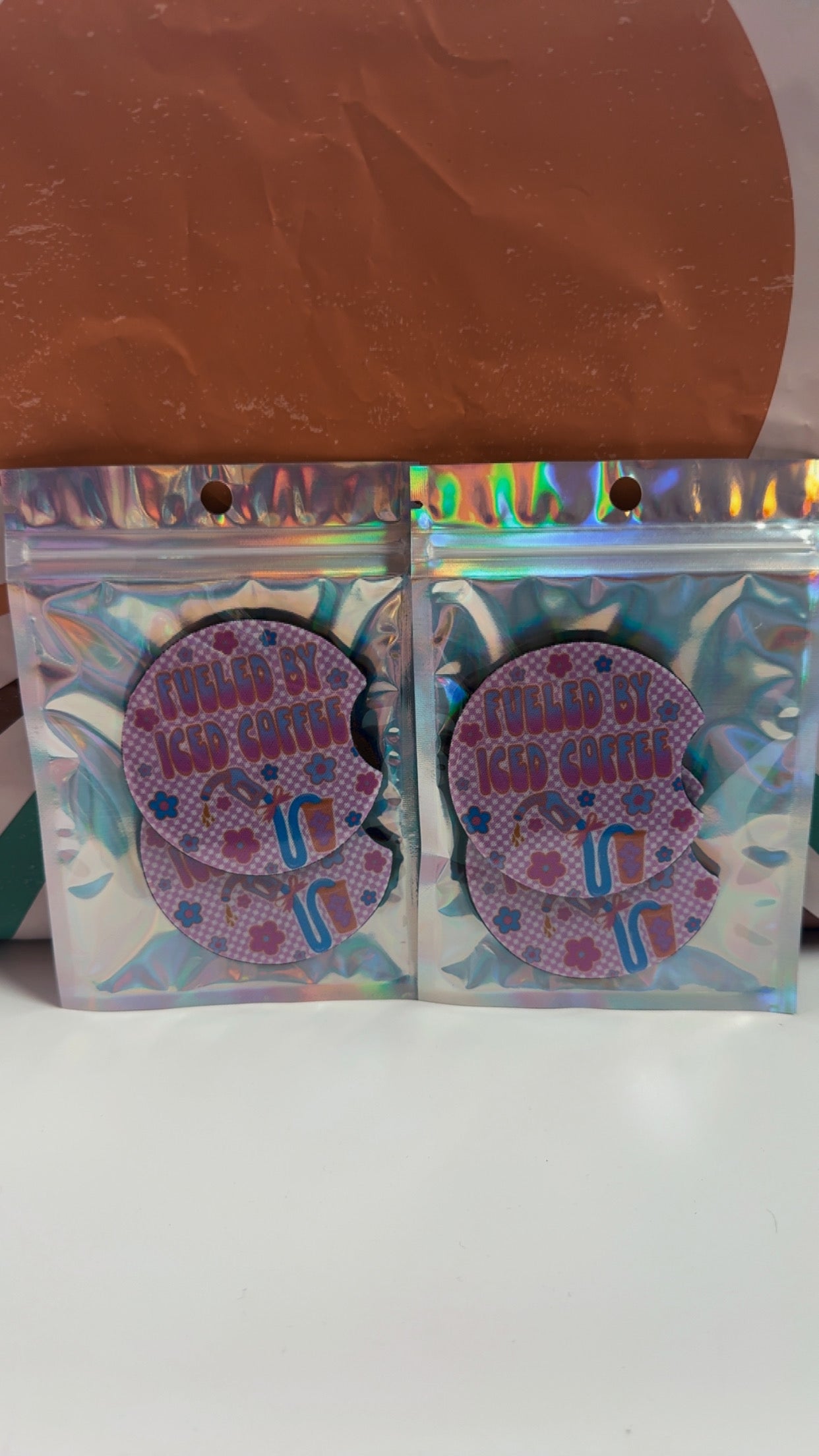 Car Coasters- Fueled By Iced Coffee