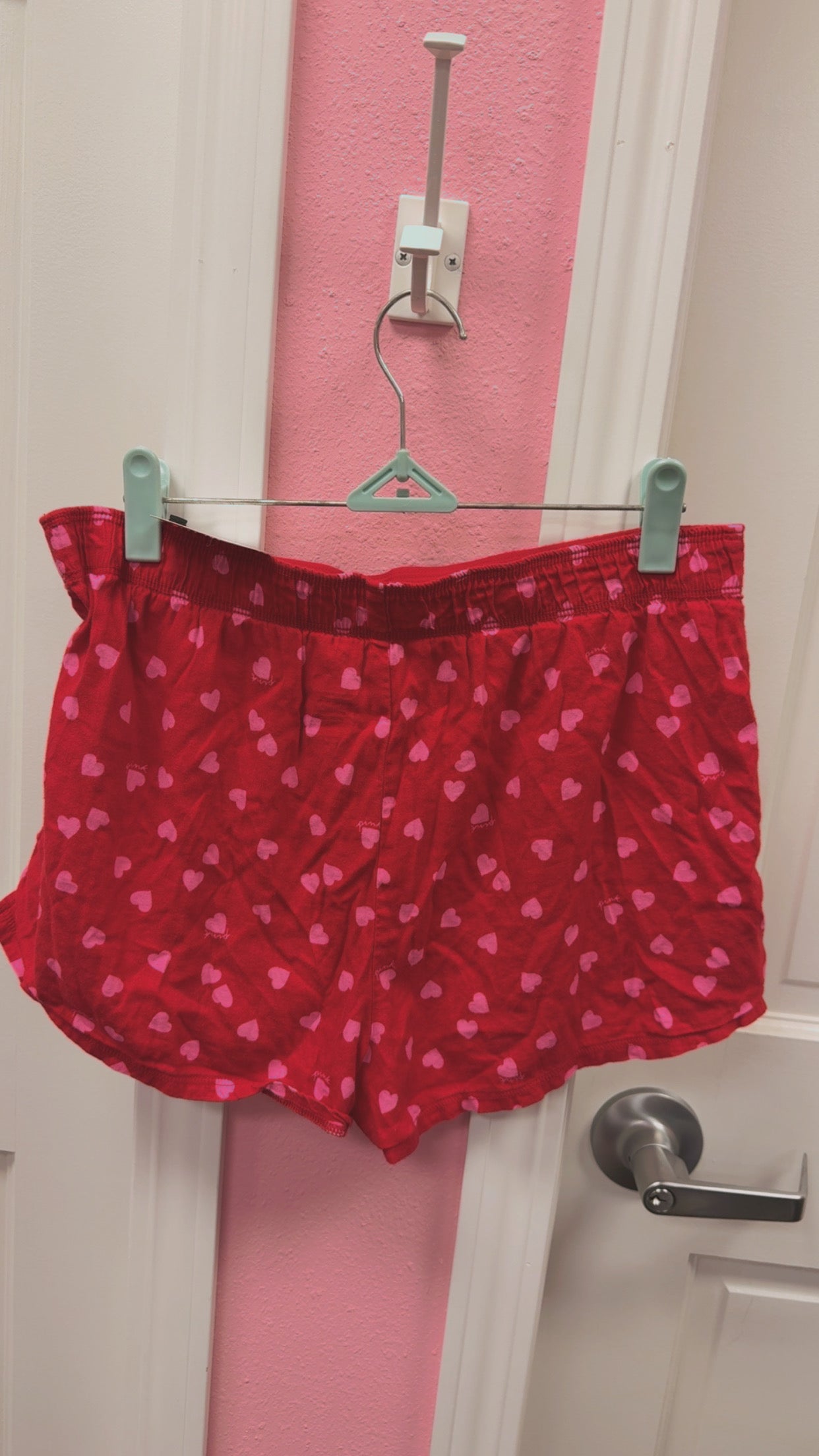VS Pink Boxer Shorts Size Small