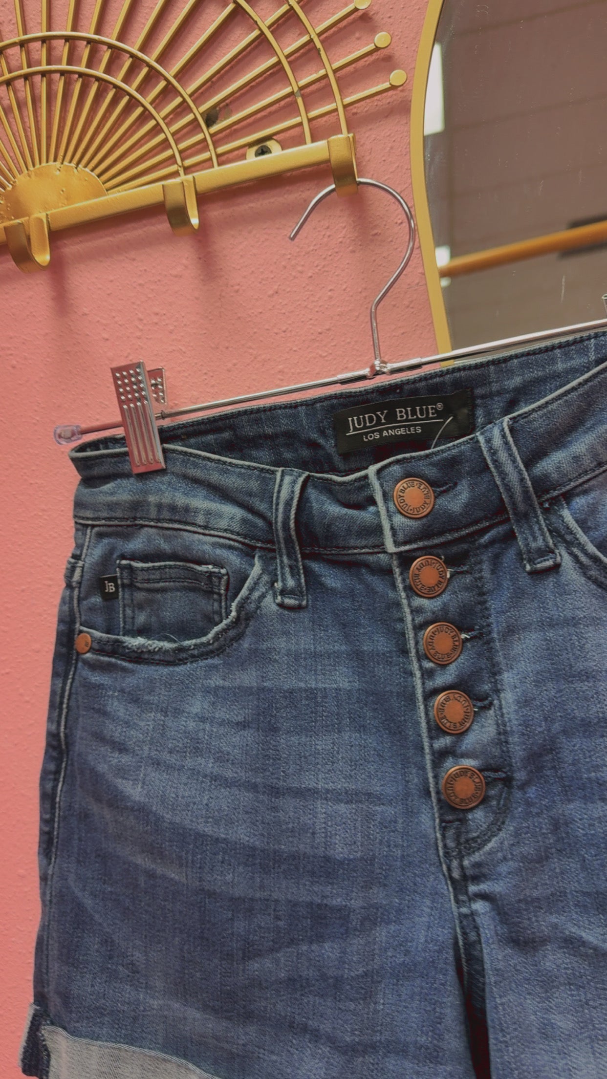 Judy Blue Button Fly Shorts Size 25