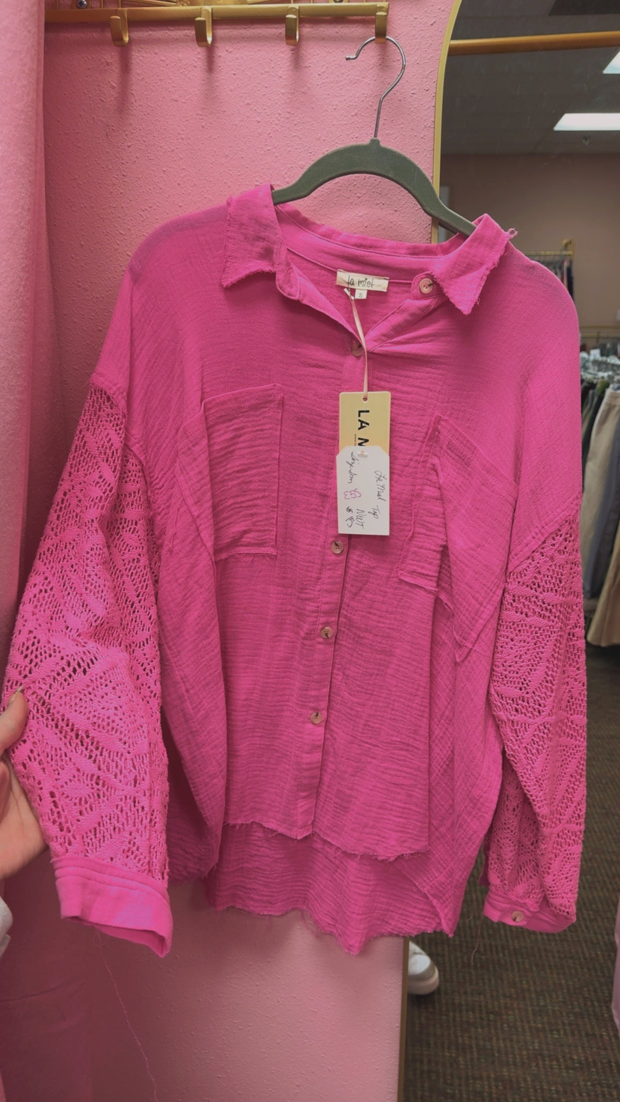 La Miel NWT Button-Up Size Small