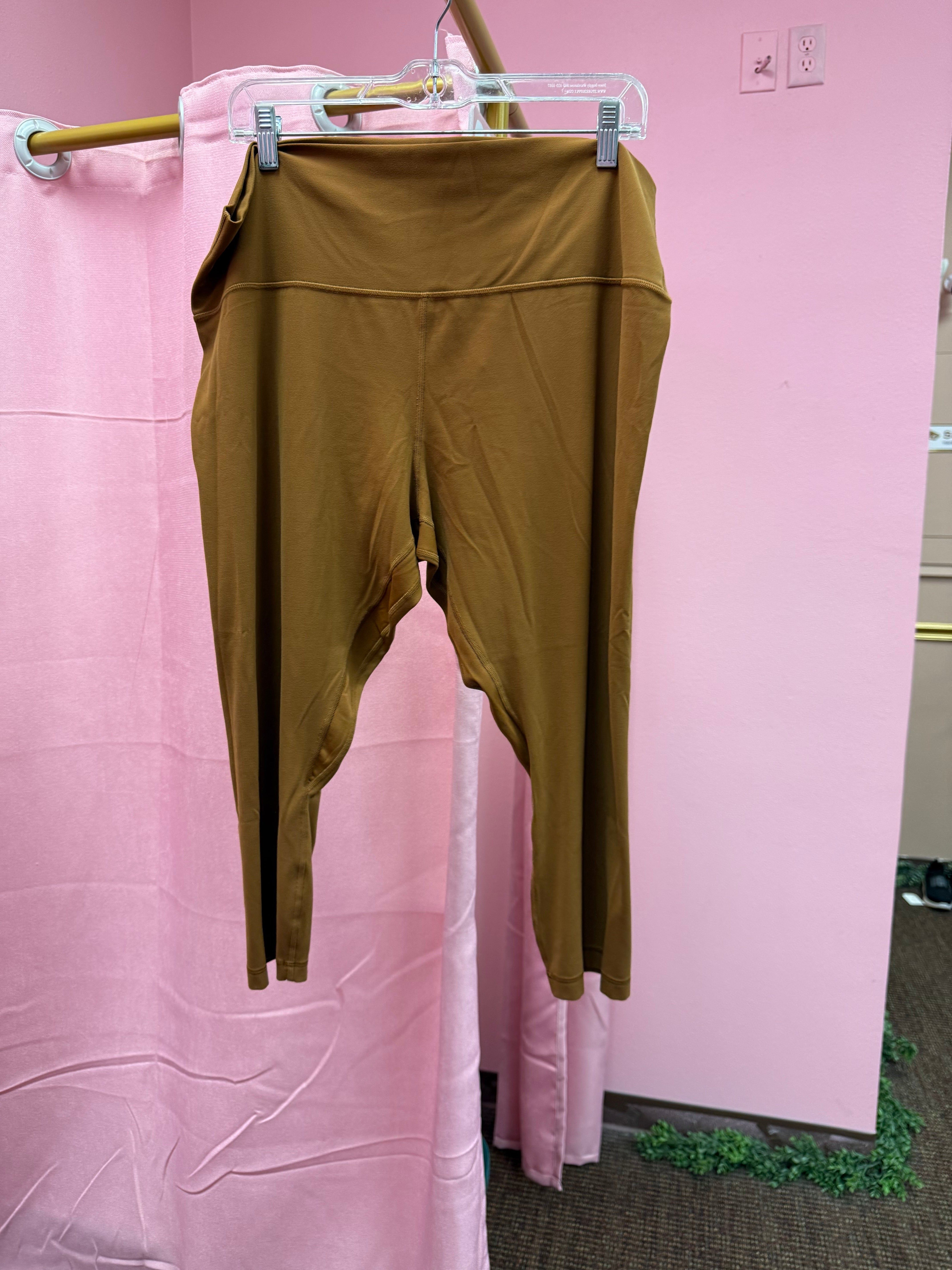 Lululemon Align High Rise Crop Copper Brown Size 20
