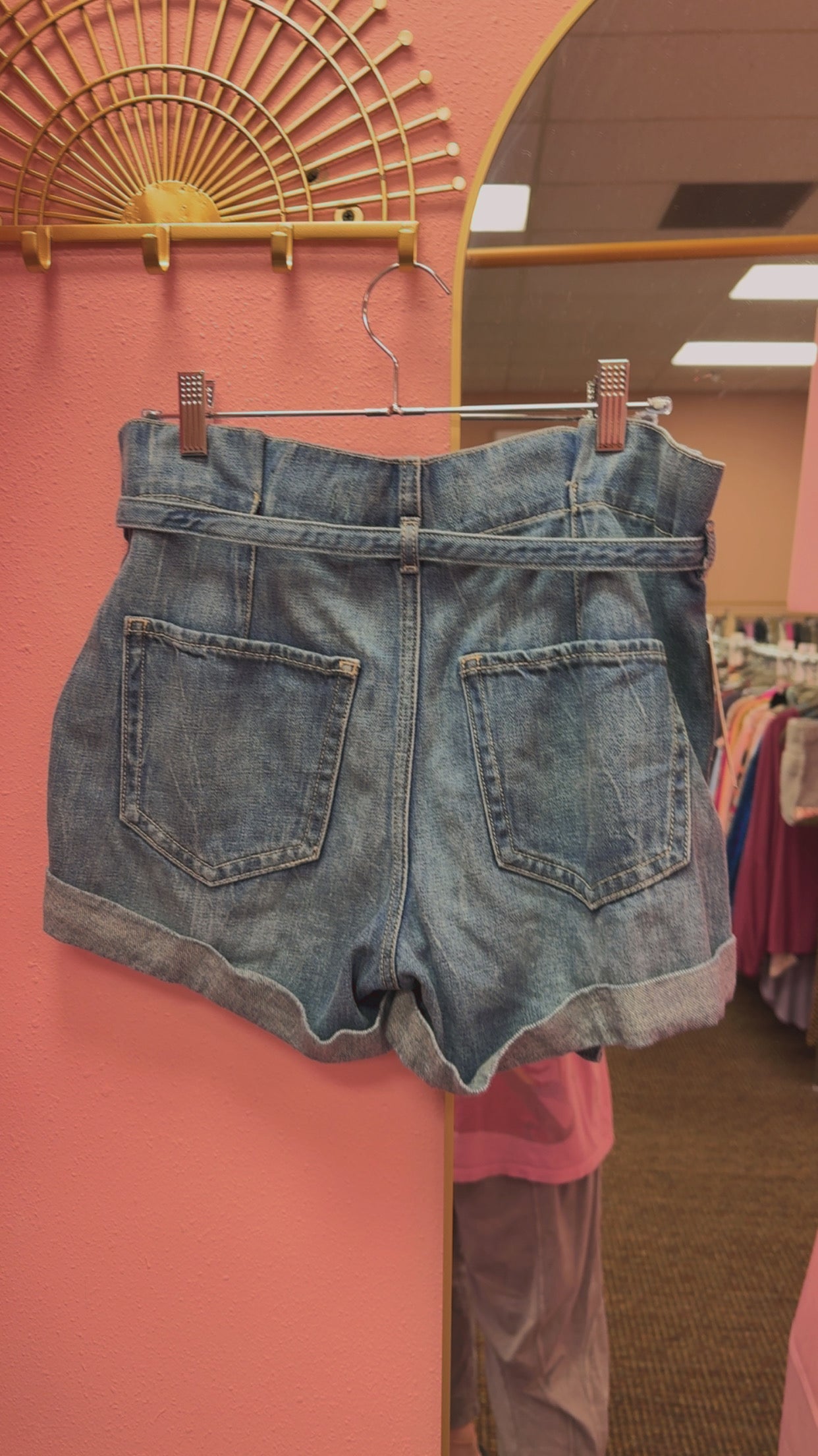 Hollister Paper Bag Waist Shorts Size 8/29