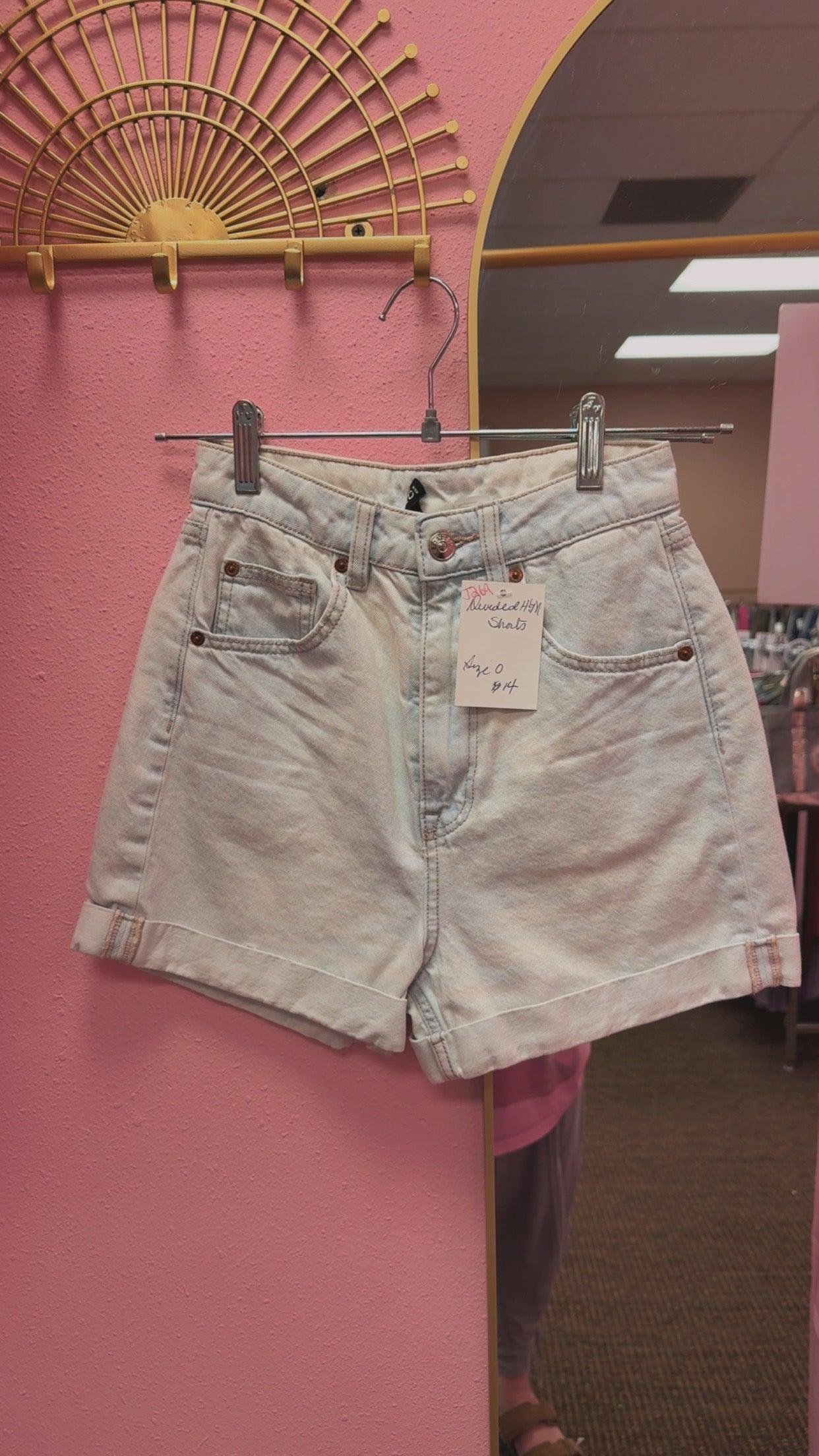 Divided Hi-Rise Shorts Size 0