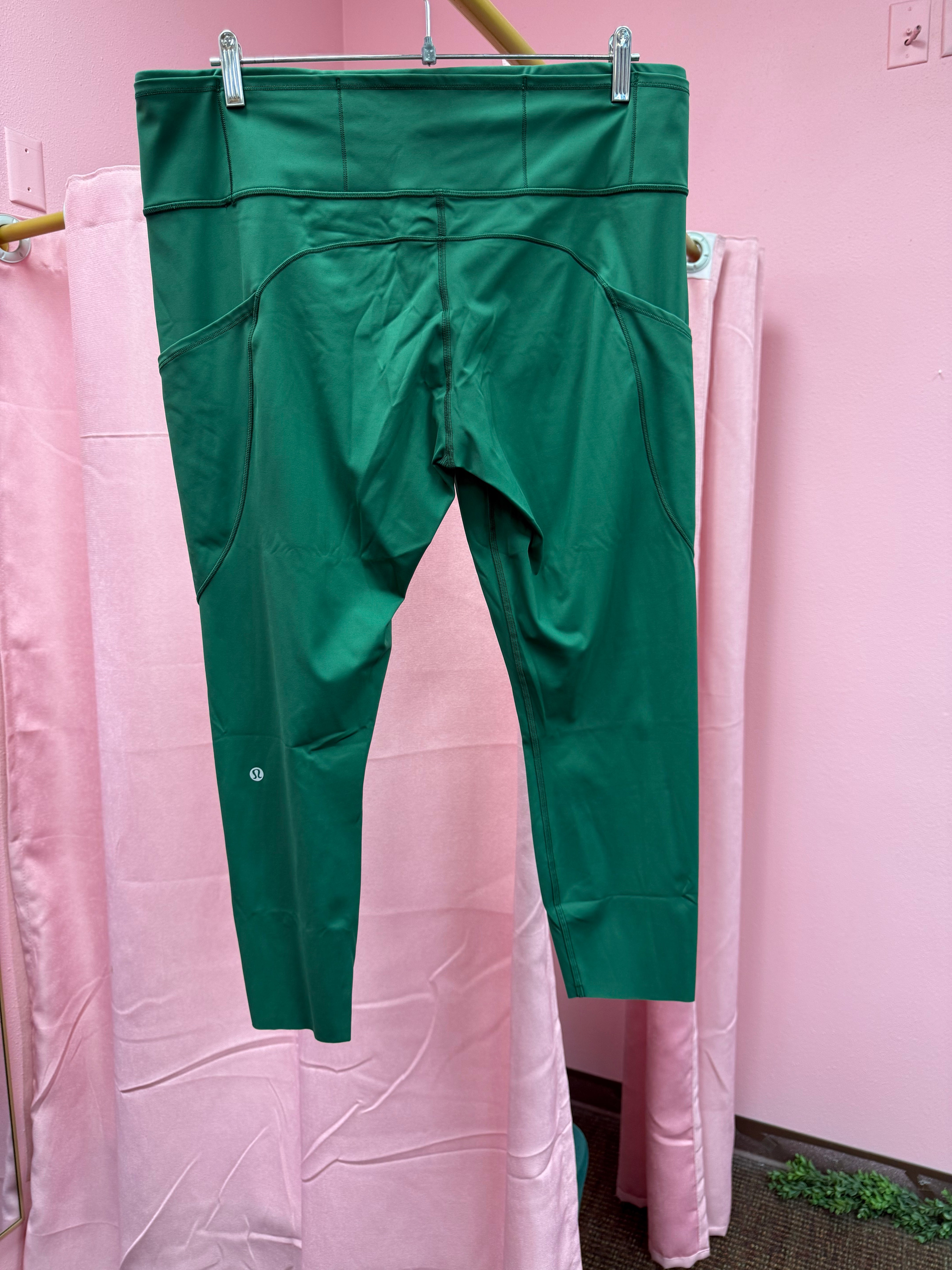 Lululemon Fast And Free High Rise Leggings With Pockets Size 18