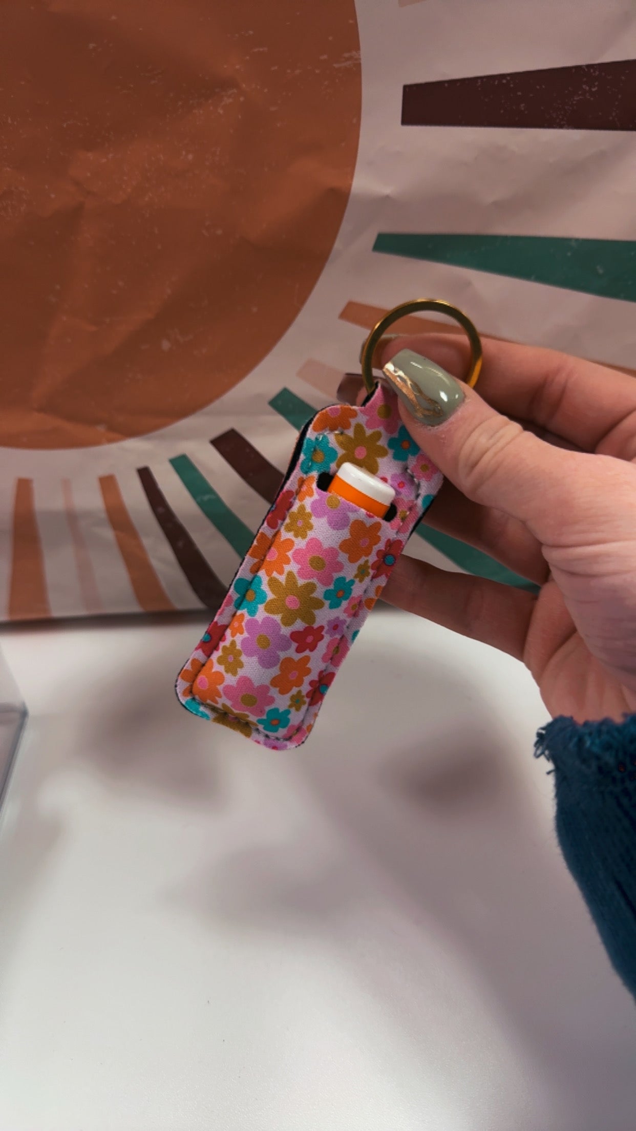 Chapstick Keychain Holder- 6 Designs