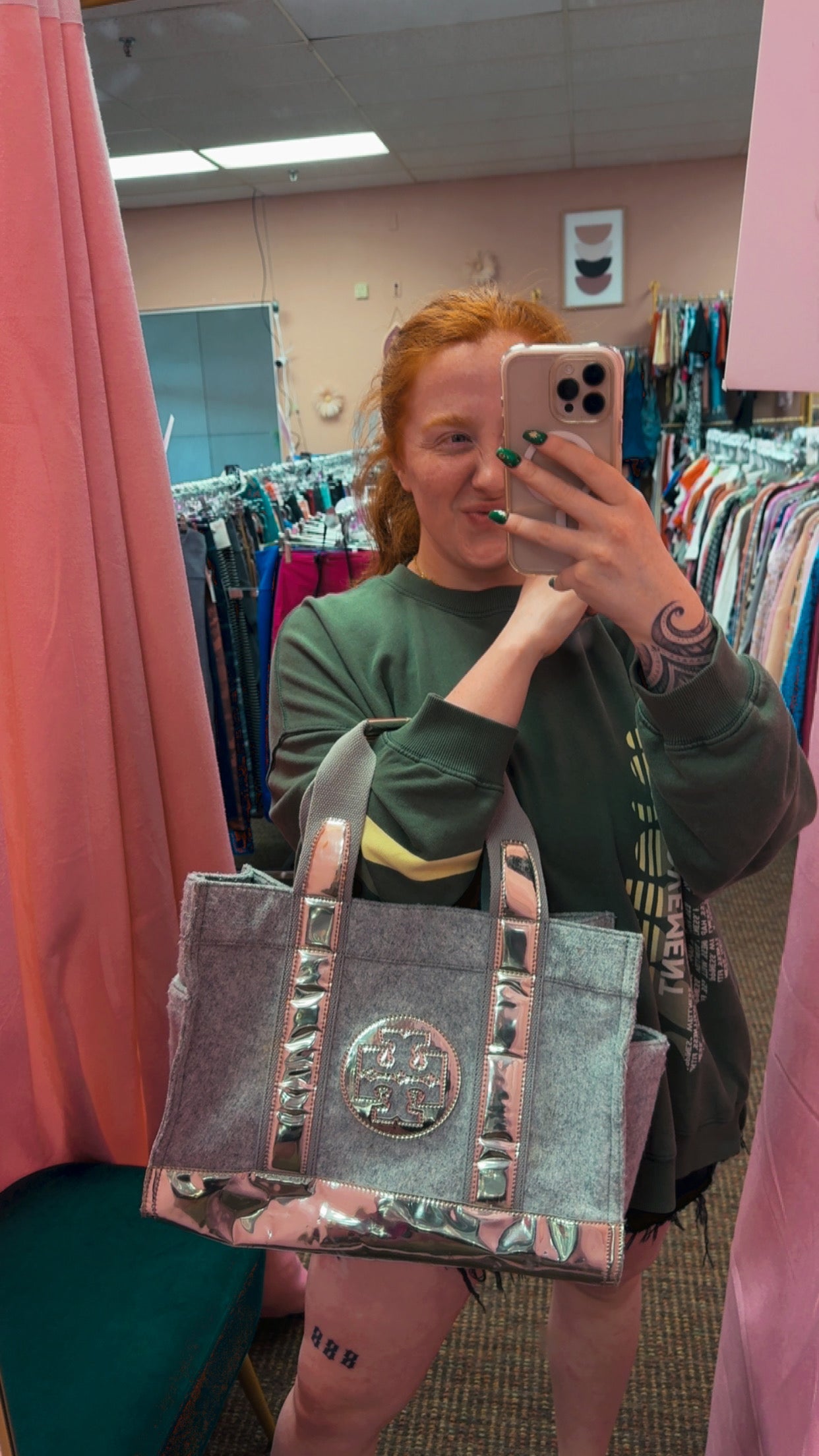 Tory Burch Wool Tote Retails $260