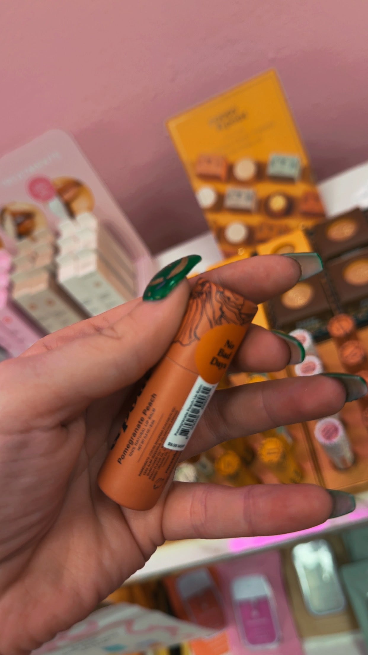 Poppy+Pout 100% Natural Lip Balm- Pomegranate Peach