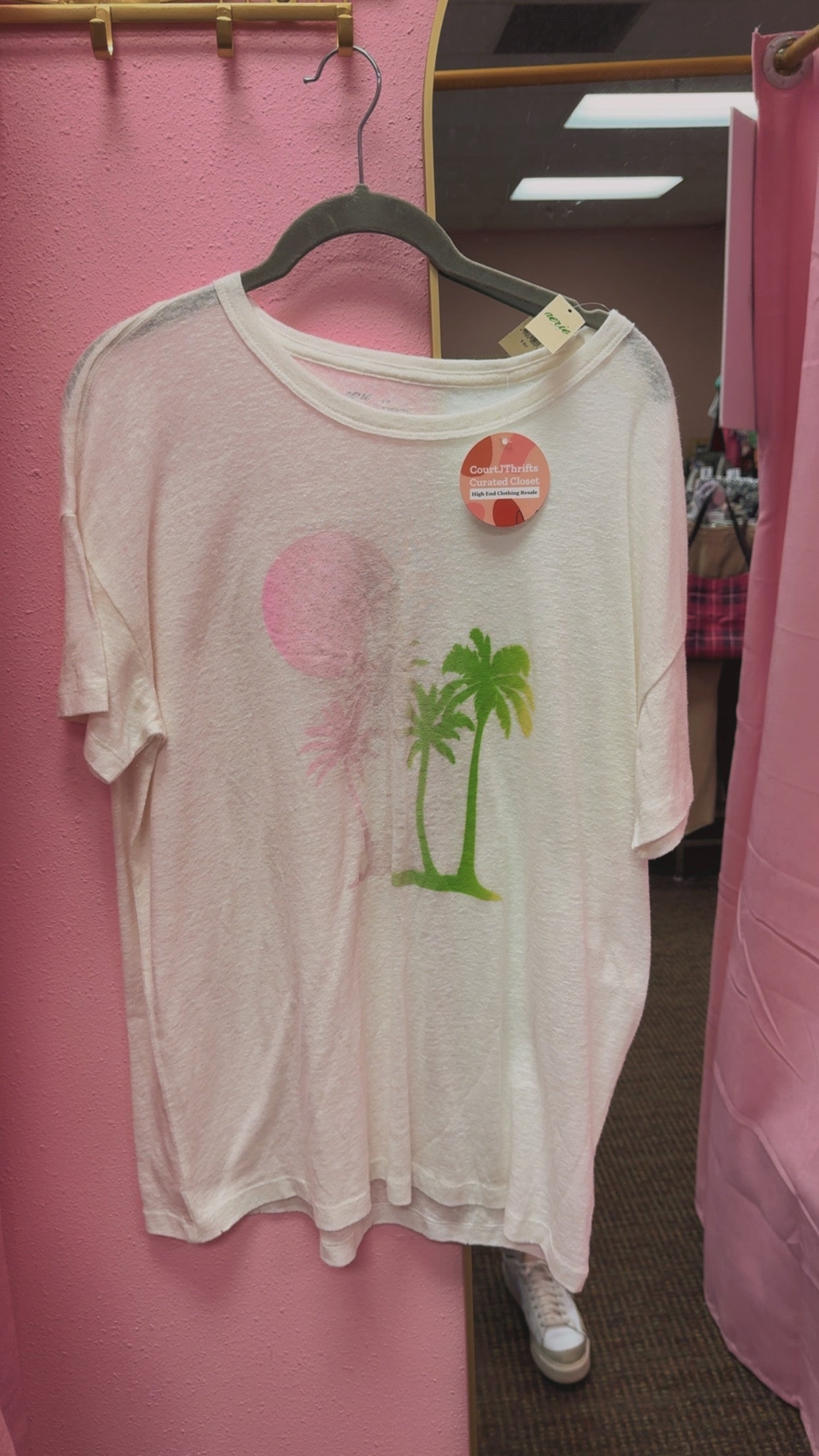 Aerie NWT Oversized Palm Tee Size Small