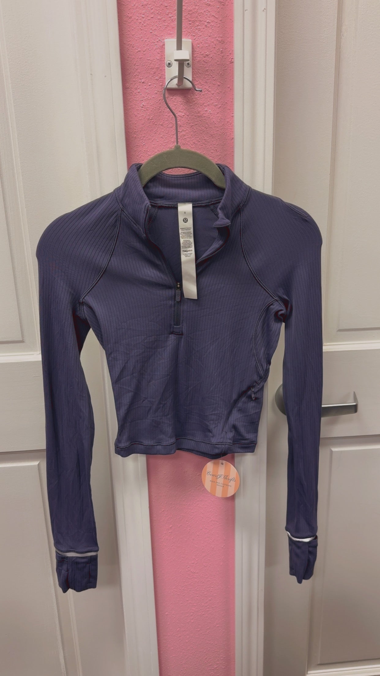Lulu🍋 Quarter-Zip Pullover Size 0