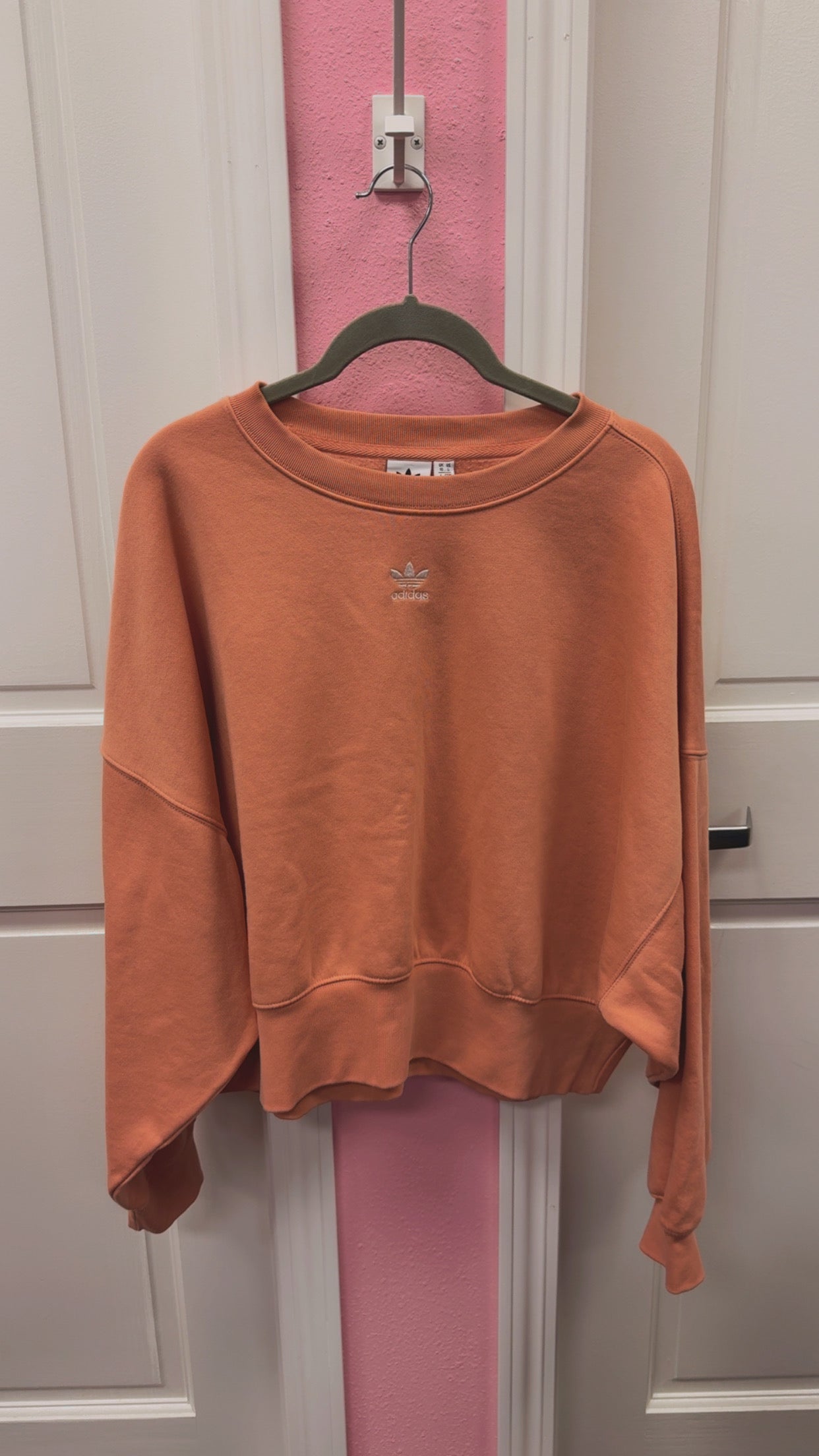 Adidas Peach Crewneck Size Small
