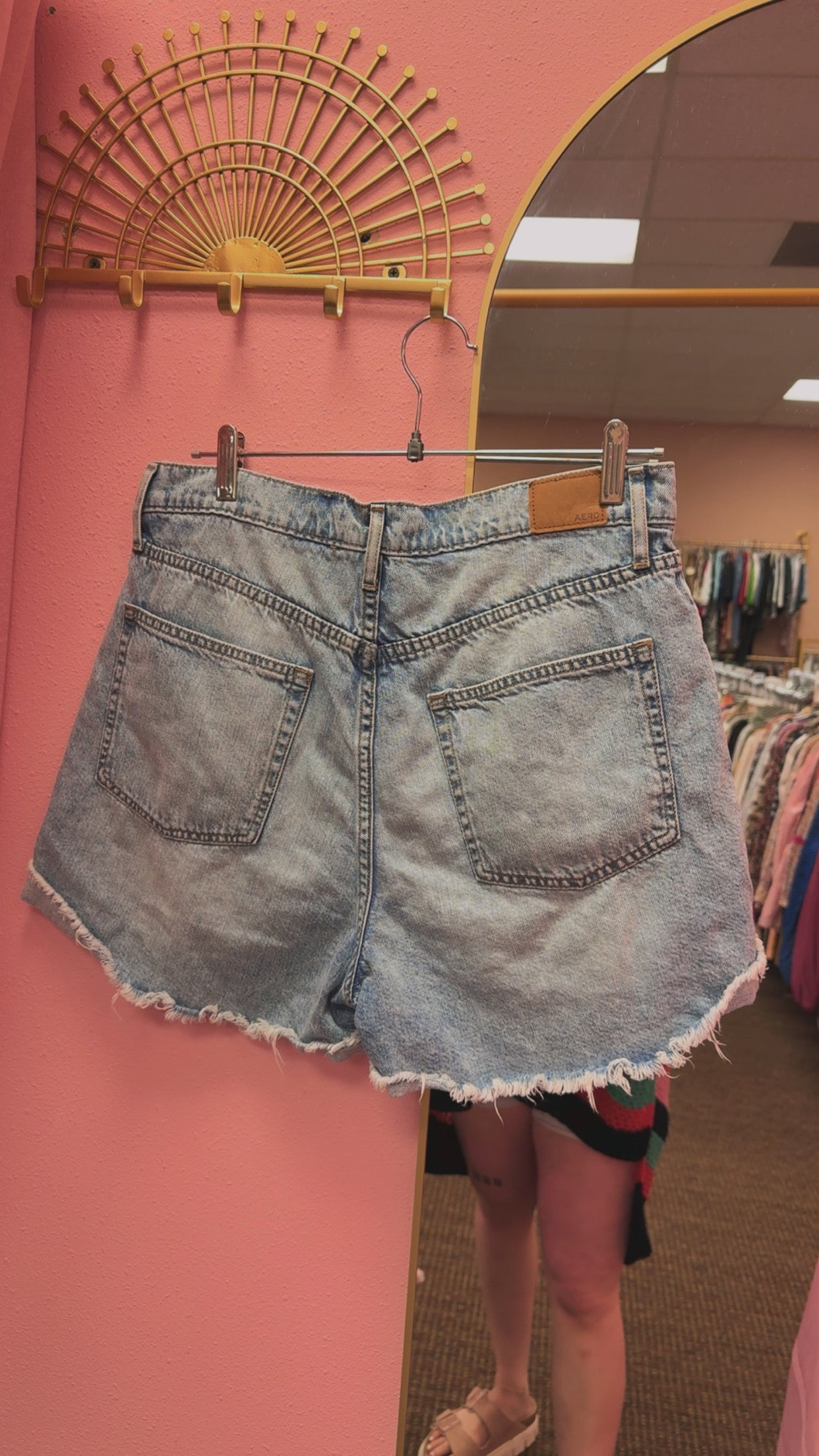 Aeropostale Distressed Mom Shorts Size 12