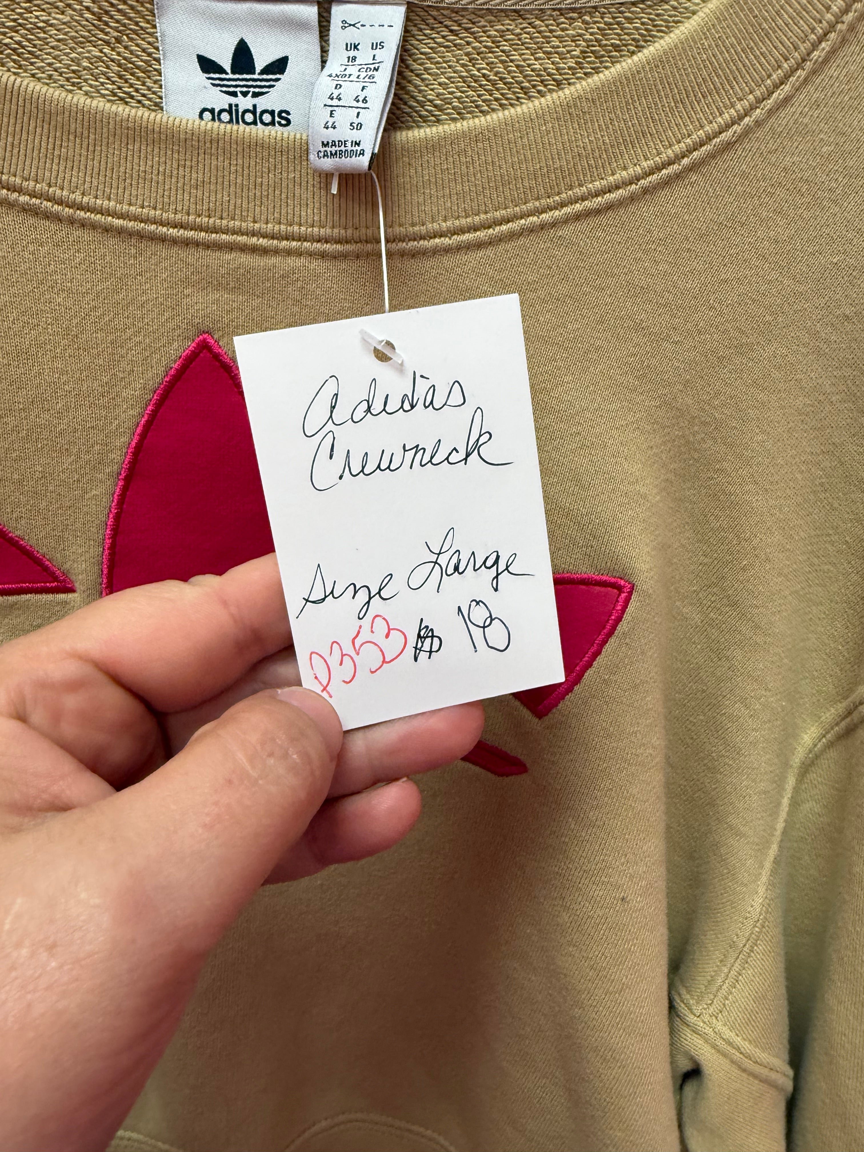 Adidas Cropped Crewneck Large