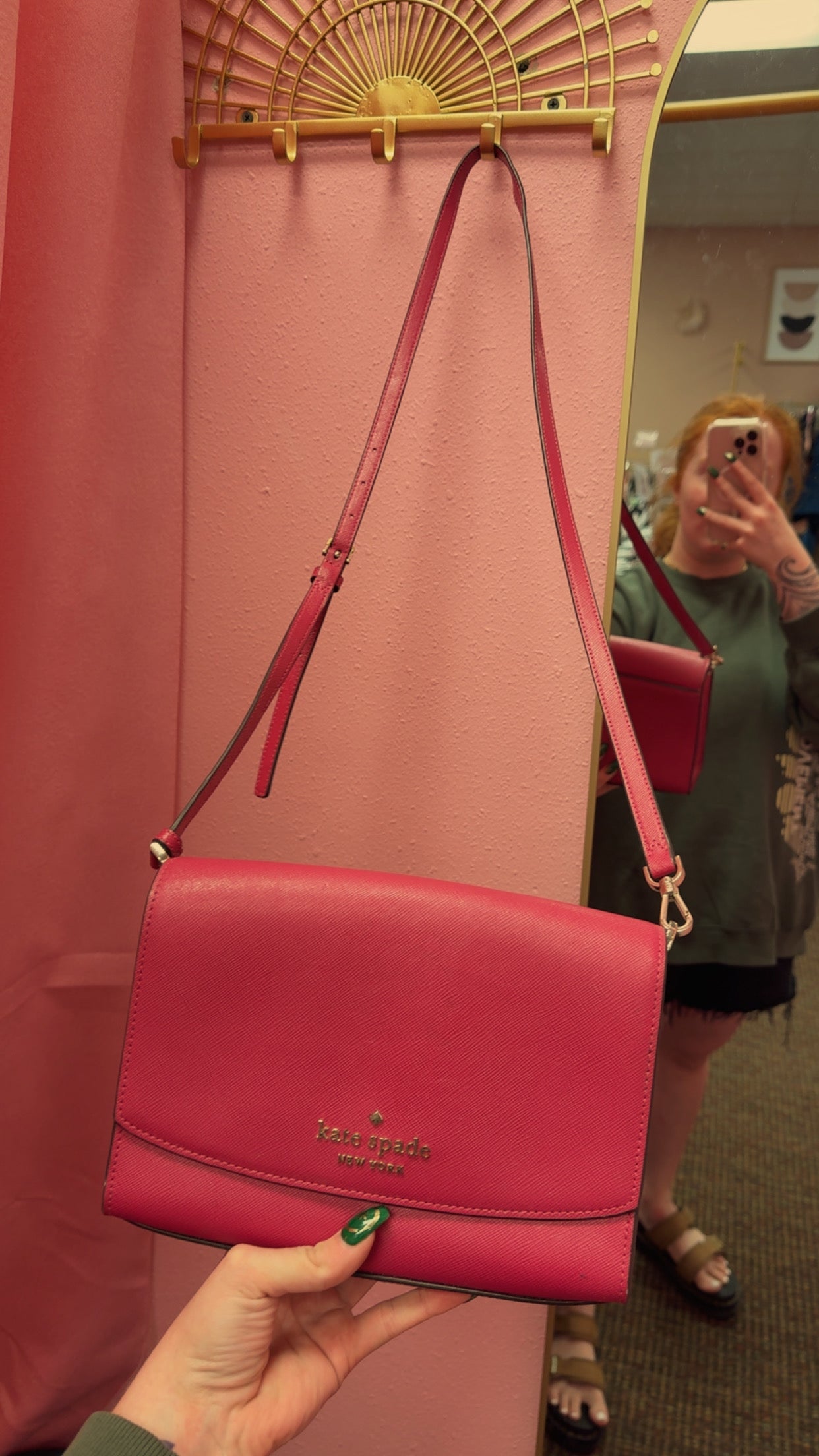 Kate Spade Hot Pink Crossbody - AS IS