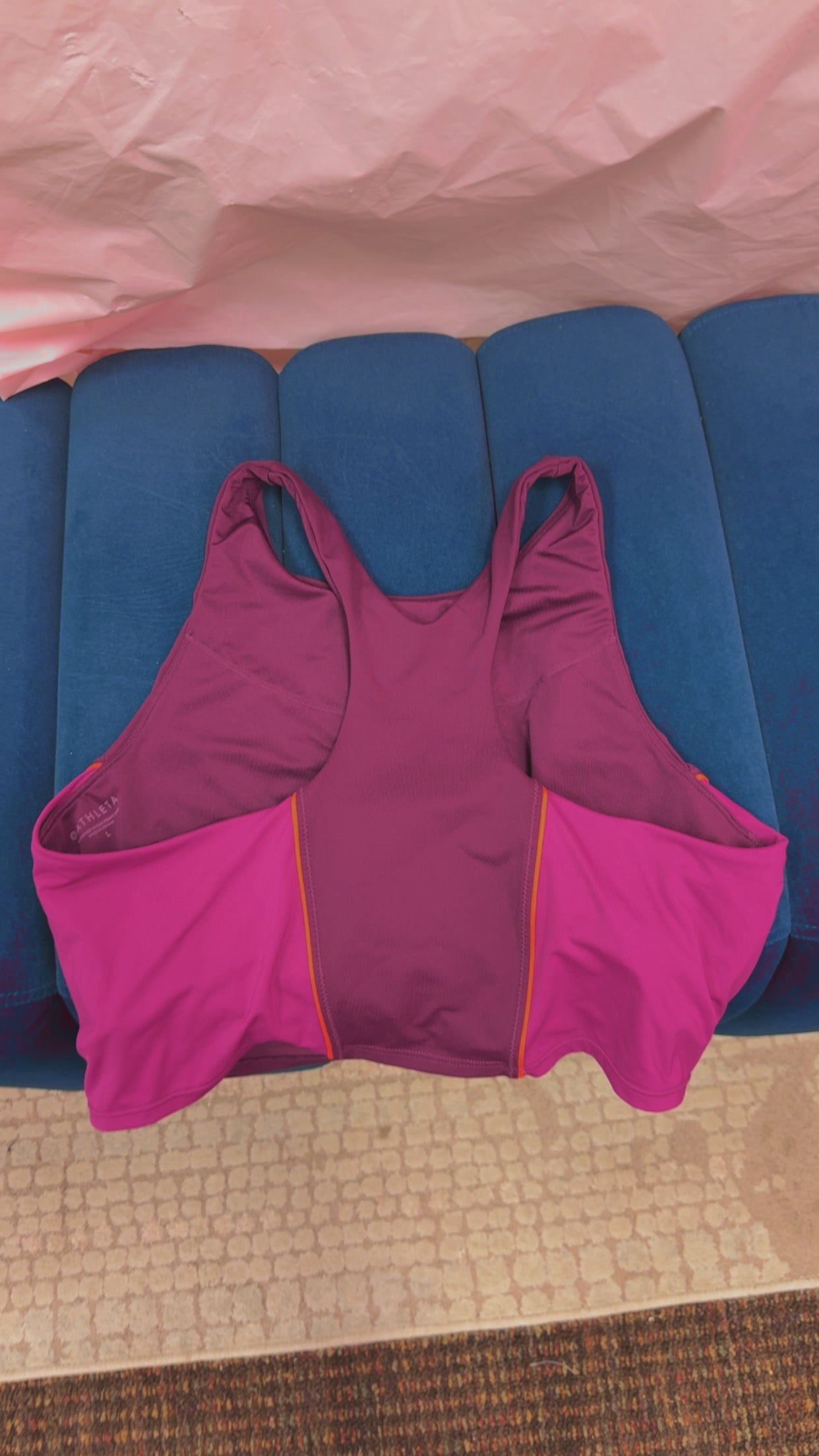 Athleta Concious Crop Swim Top Retails $69 Size Large