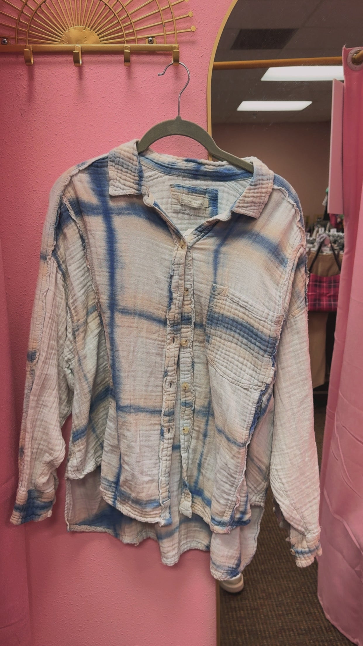 Free People Button Up Size Medium
