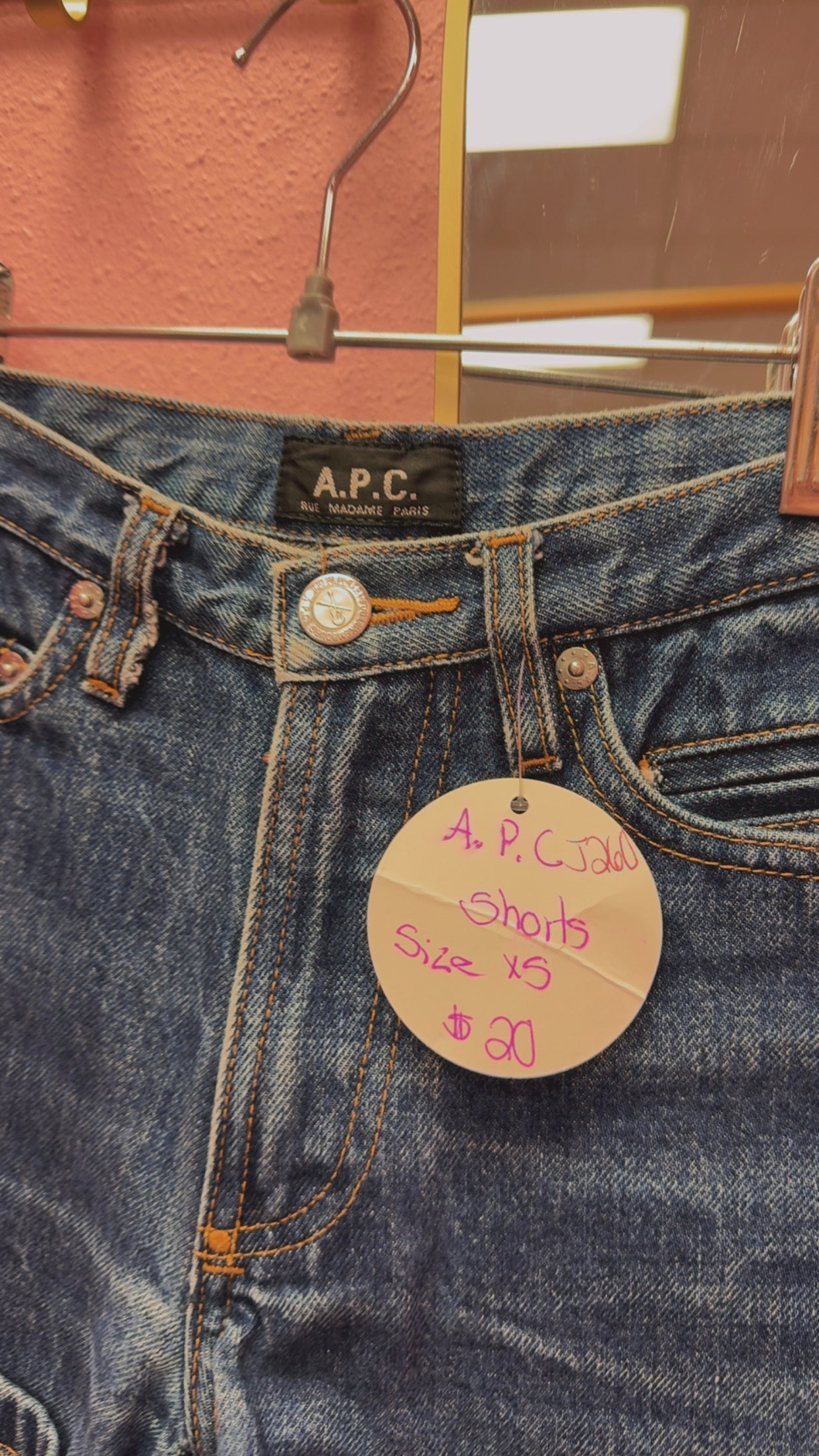 A.P.C rue madam Paris Shorts Size XS (24) *read description*