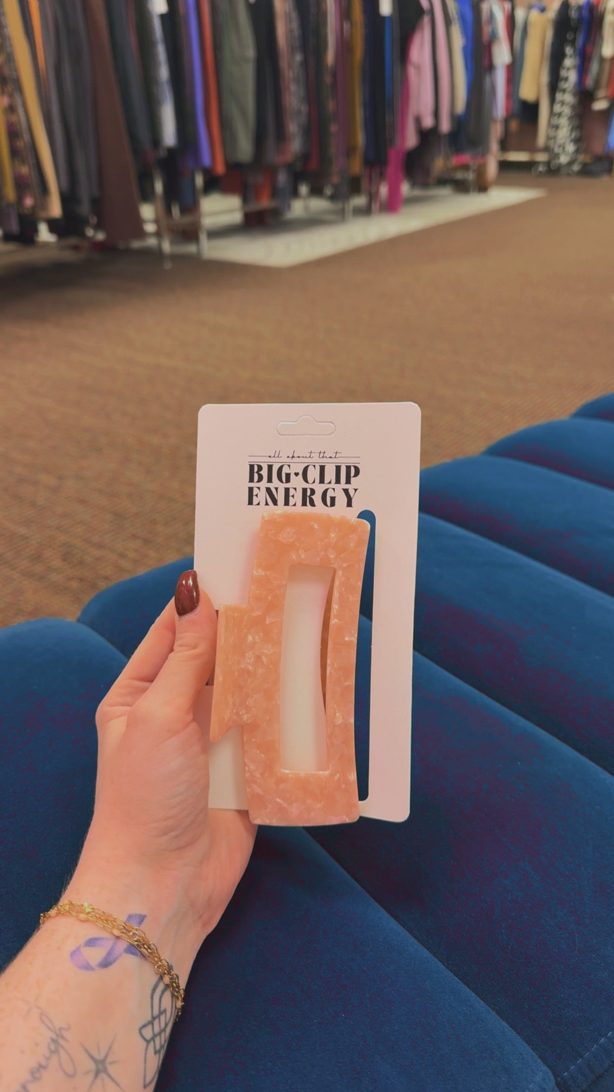 Big-Clip Energy Jumbo XXL Claw Clip- Pink