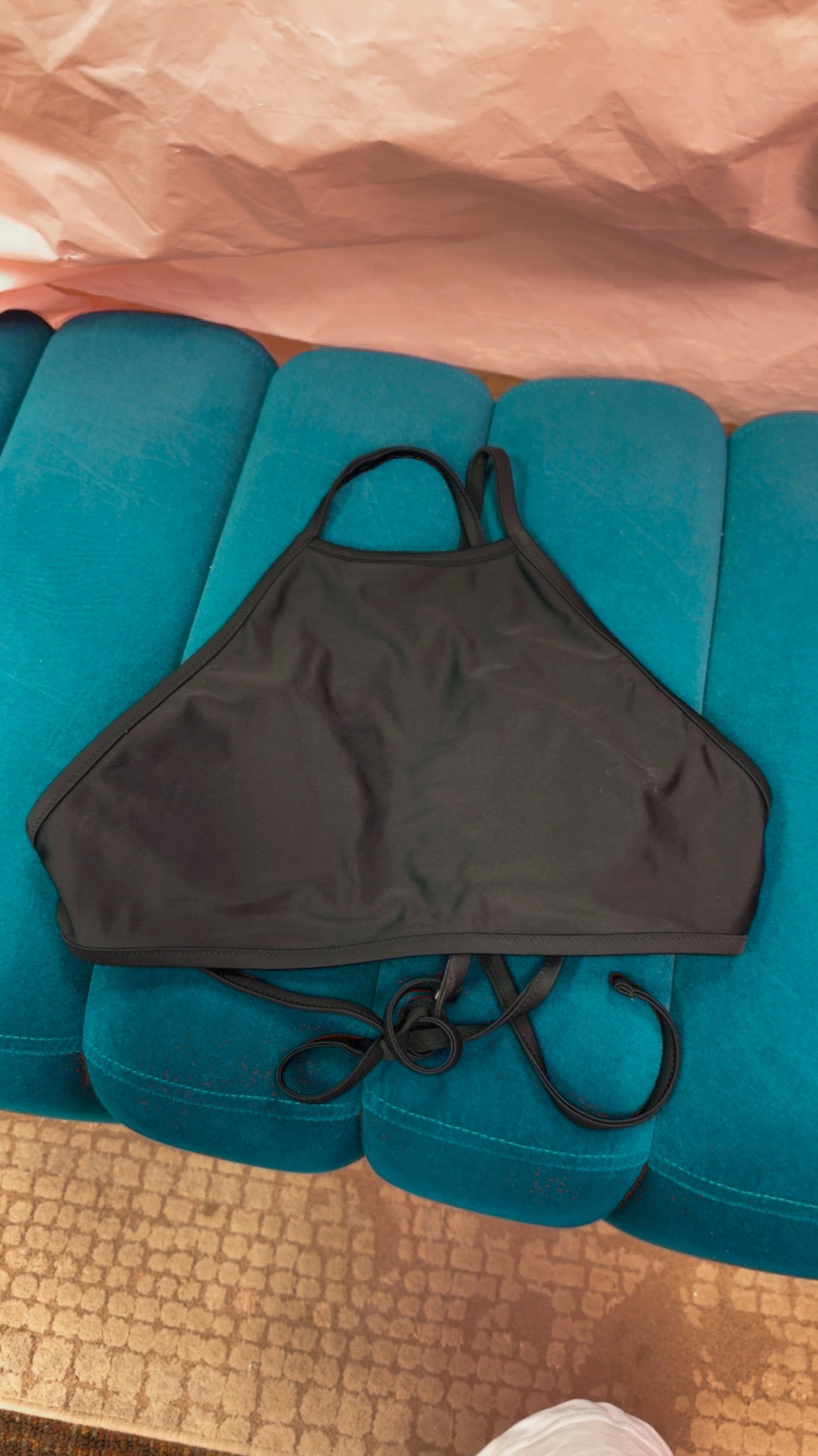 Aerie High Neck Swim Top Size Small