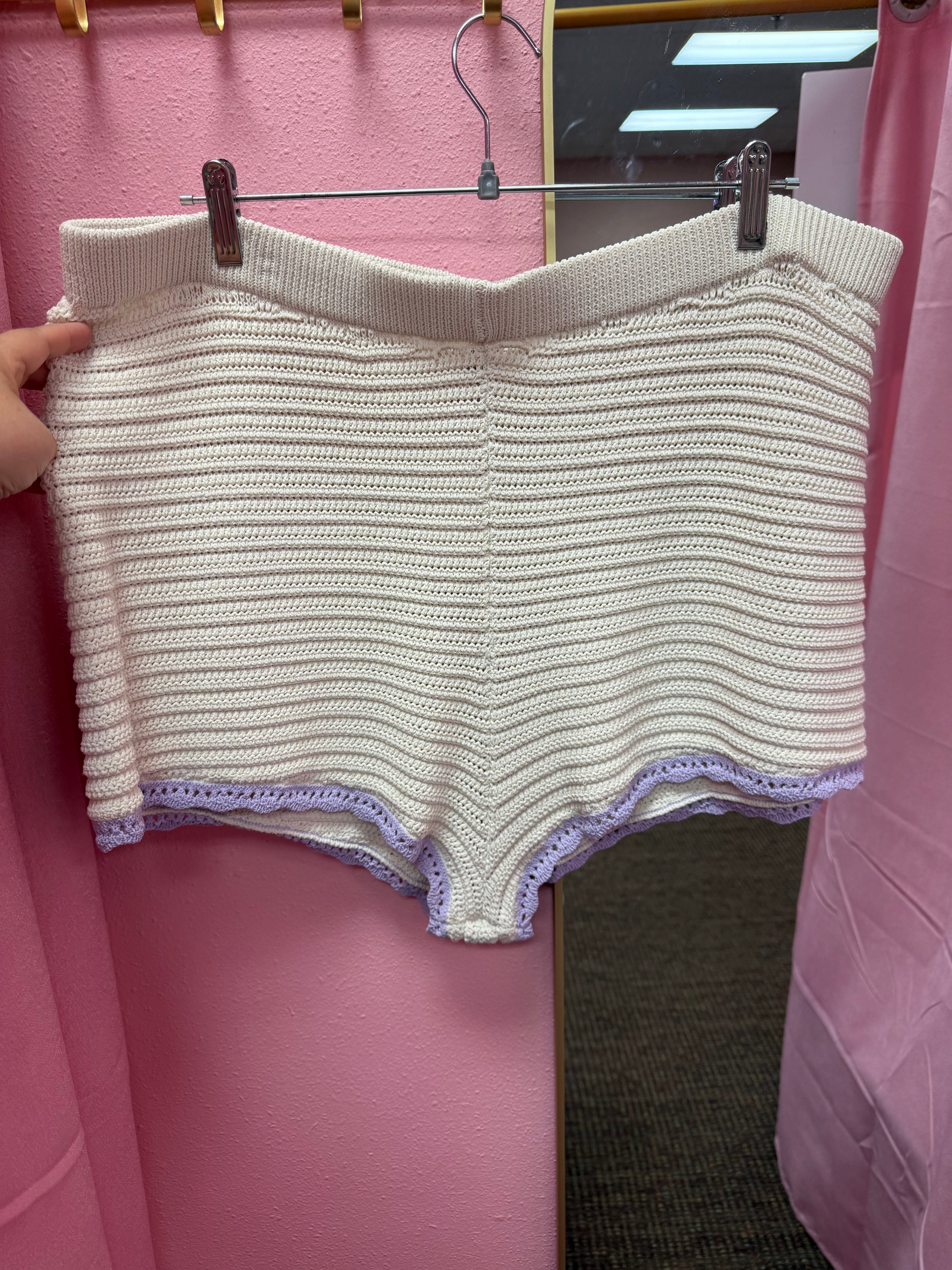 VS PINK Crochet Shorts Size XXL