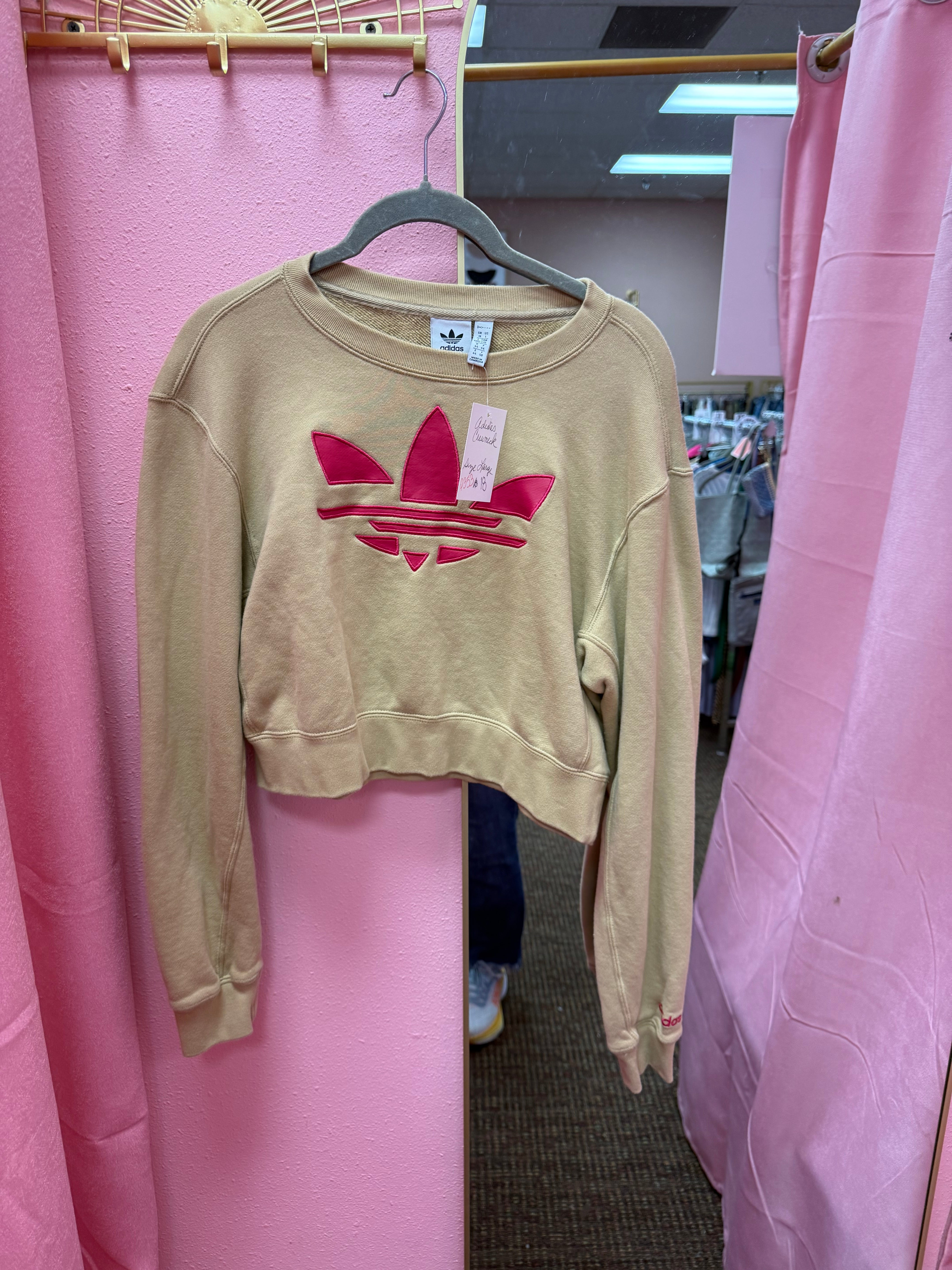 Adidas Cropped Crewneck Large