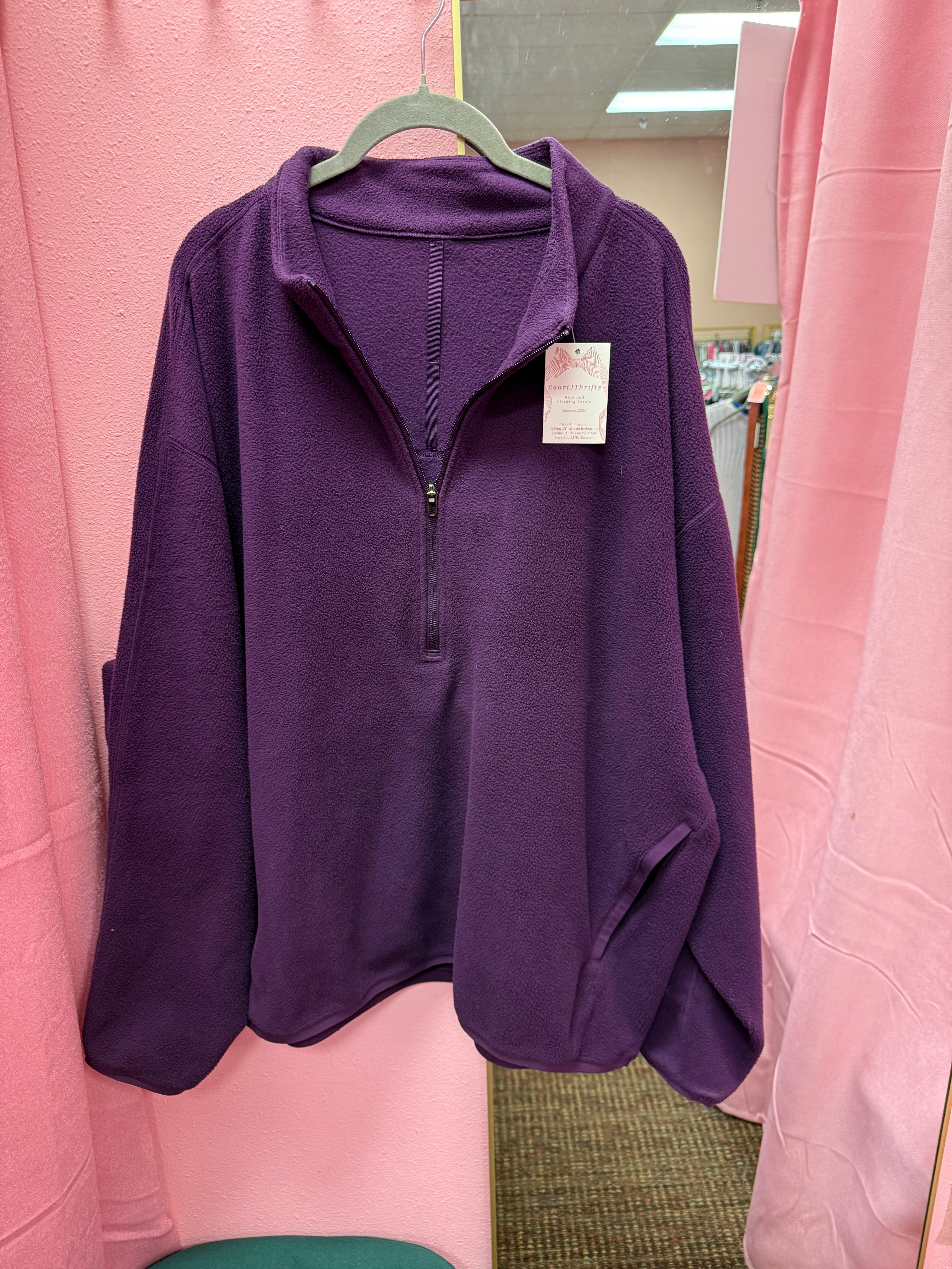 Lululemon Oversized Fit Fleece Half Zip XXL