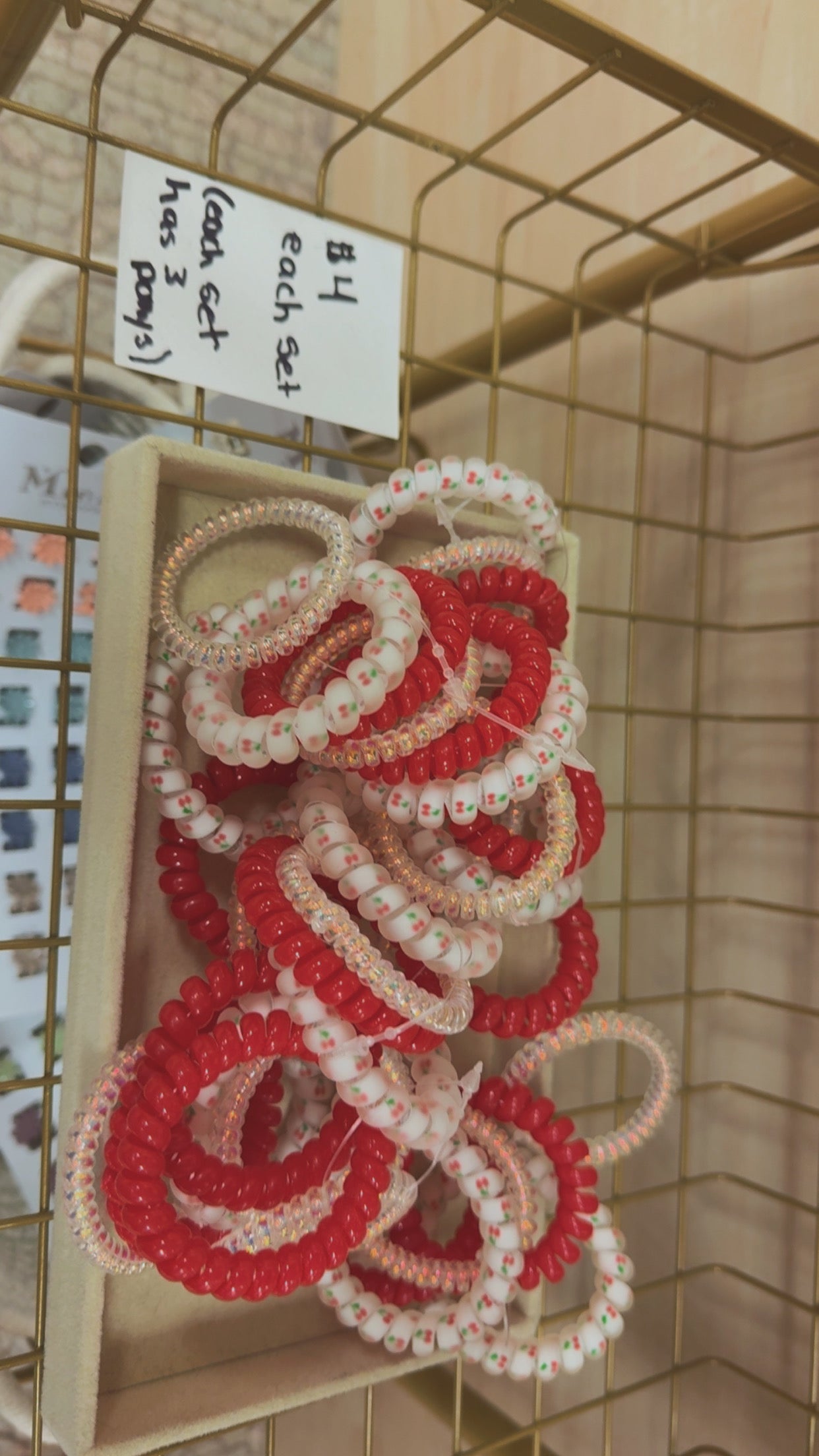 Cherry Ponytail Set 3pk