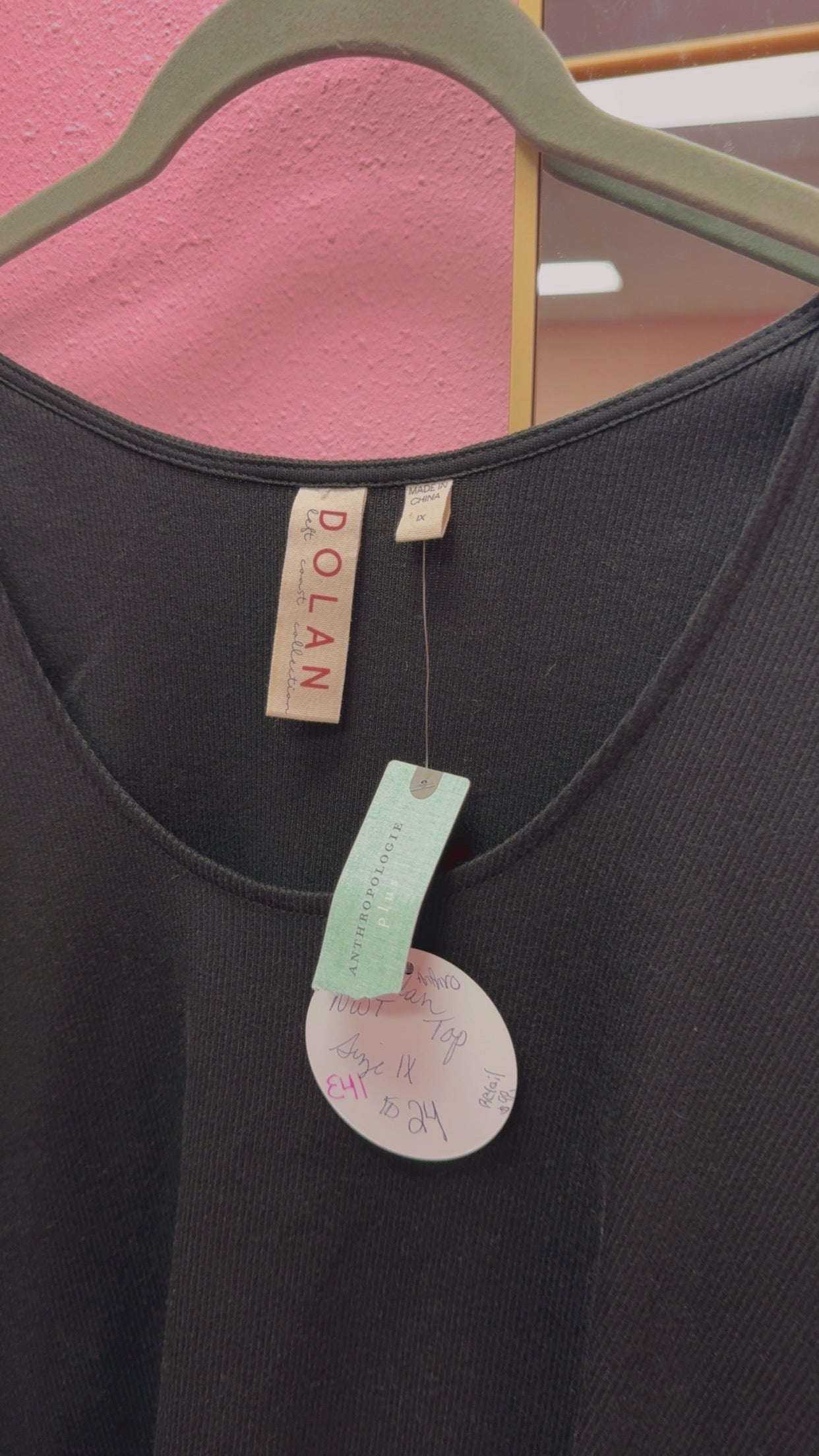 Anthropologie NWT Dolan Top Size 1X