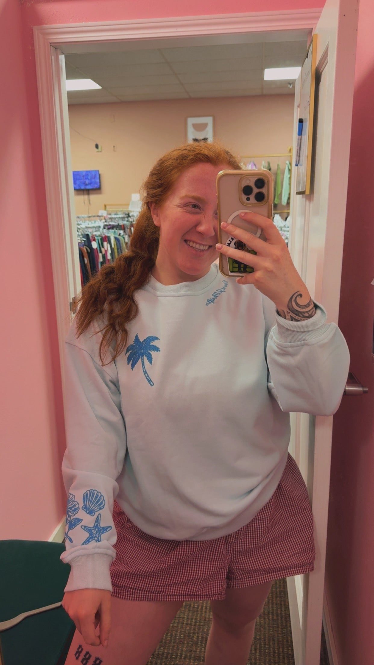 CourtJThrifts Le Lis Embroidered Crewneck