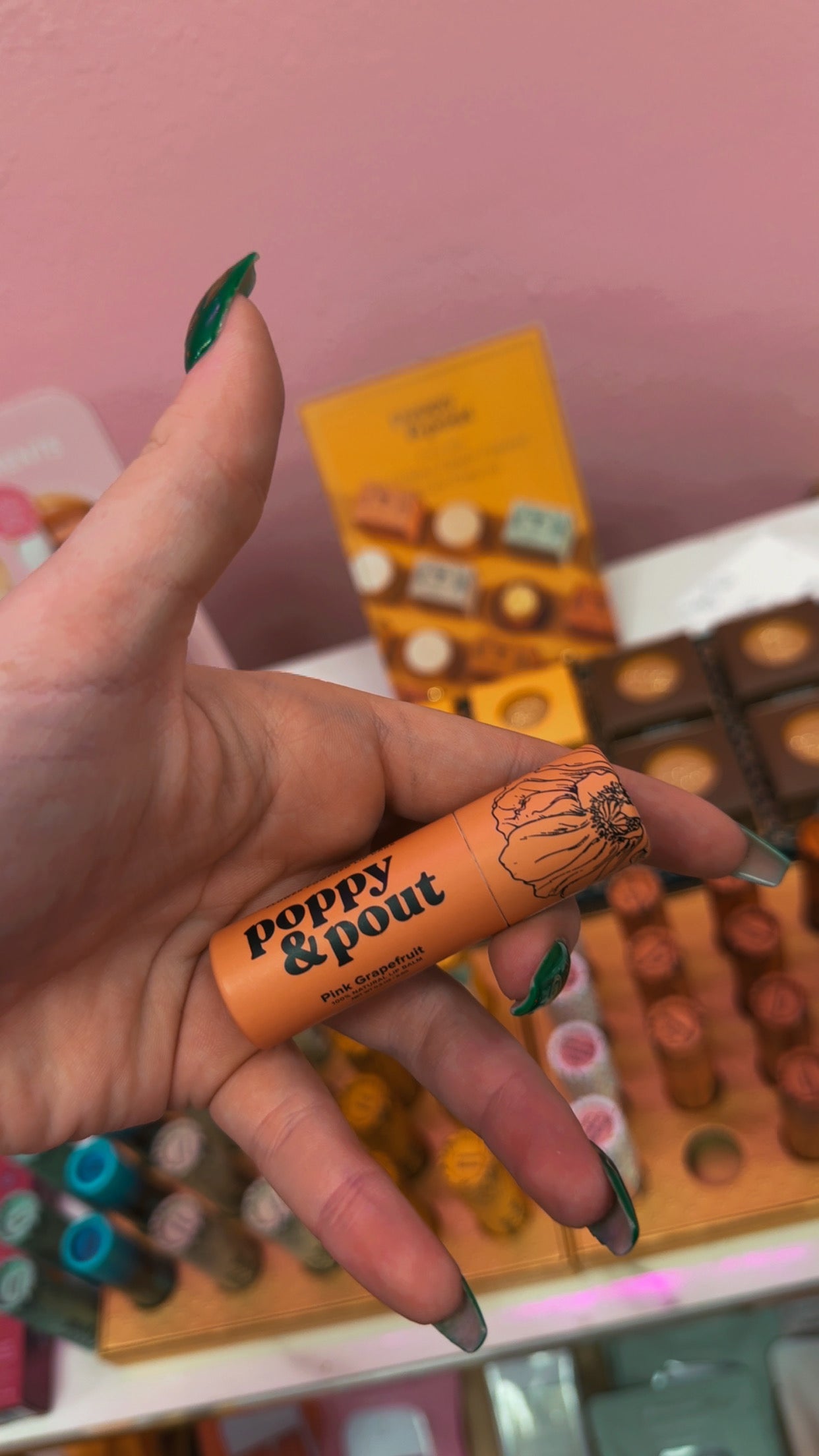 Poppy+Pout 100% Natural Lip Balm- Pink Grapefruit